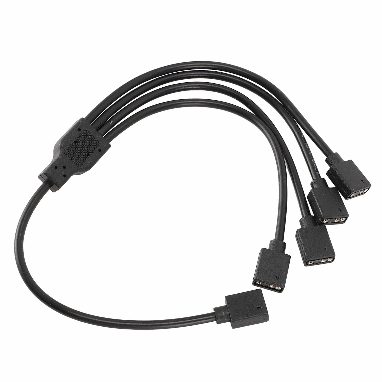 Kabel Rozgałęźny ARGB 1 do 4, 3-pinowy Przedłużacz Rozgałęźnika RGB żeński do żeńskiego 5 V, Adresowalny Kabel Rozgałęźny RGB do Chłodnicy Procesora Obudowy Komputera i