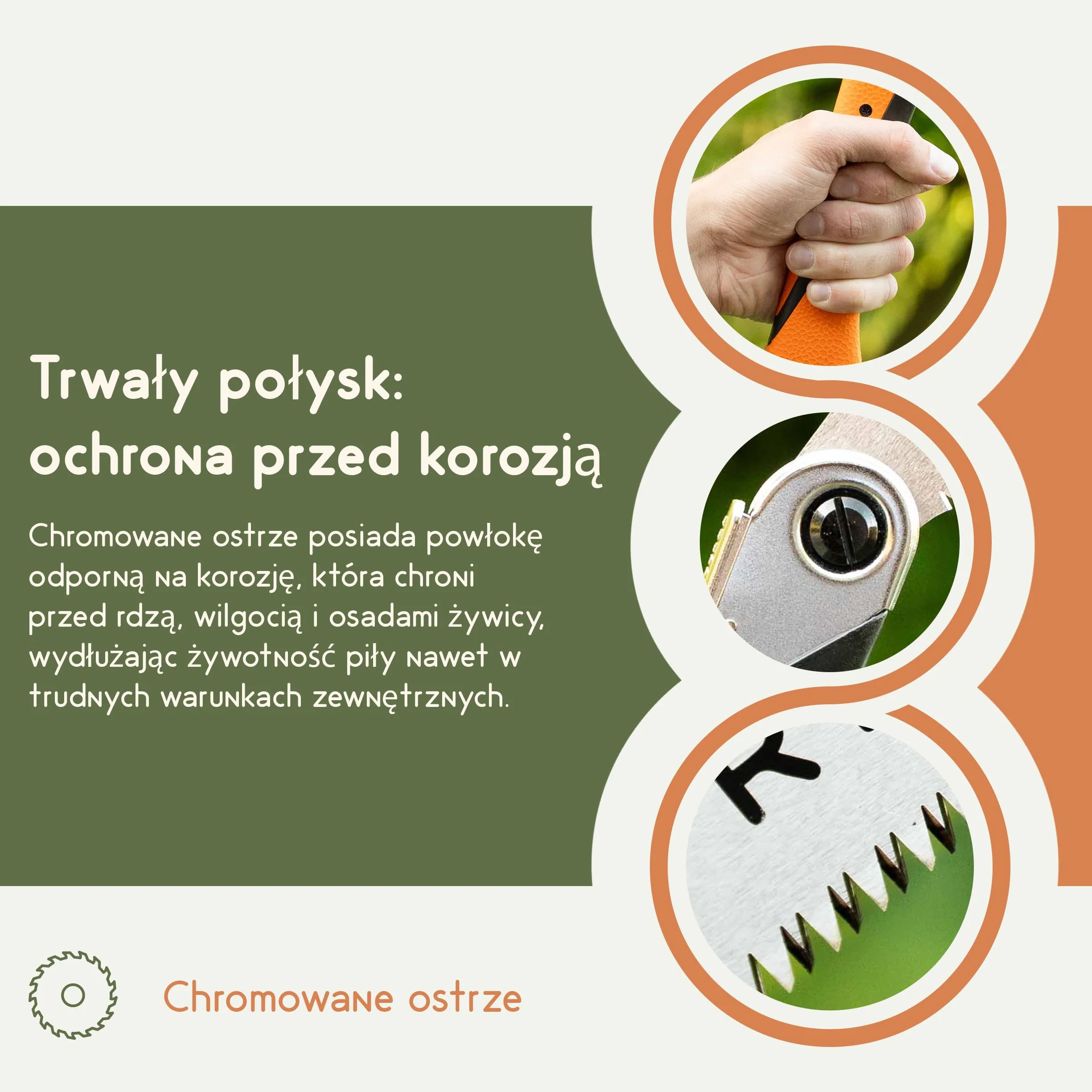 Piła ręczna do gałęzi, składana, hartowana piła SK5 210 mm, składana piła do drewna do ogrodu