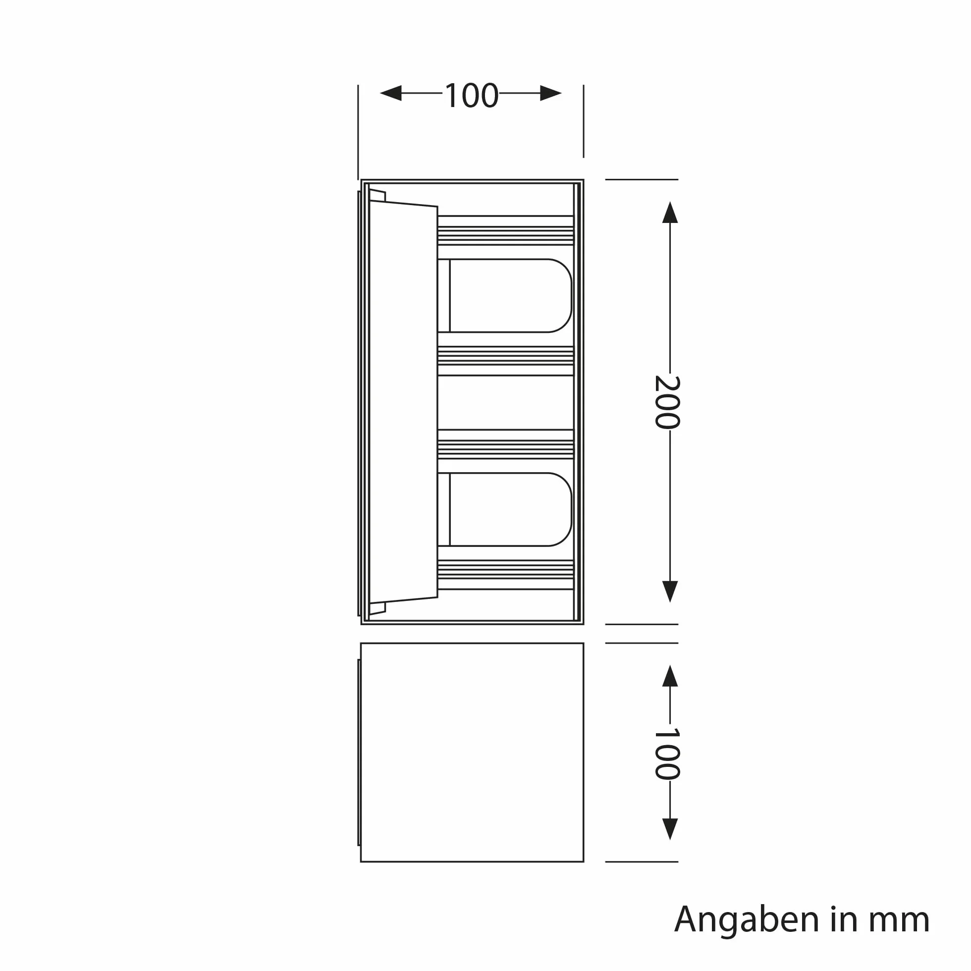 ledscom.de Lampa ścienna CUBEL na zewnątrz, IP65, góra/dół, czarny mat, kątowa, 2x G9 maks. 10W