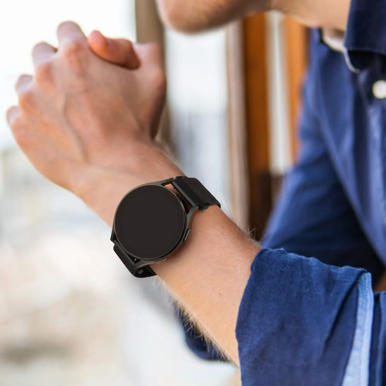 Vancle Pasek do smartwatcha 22 mm nylonowy regulowany