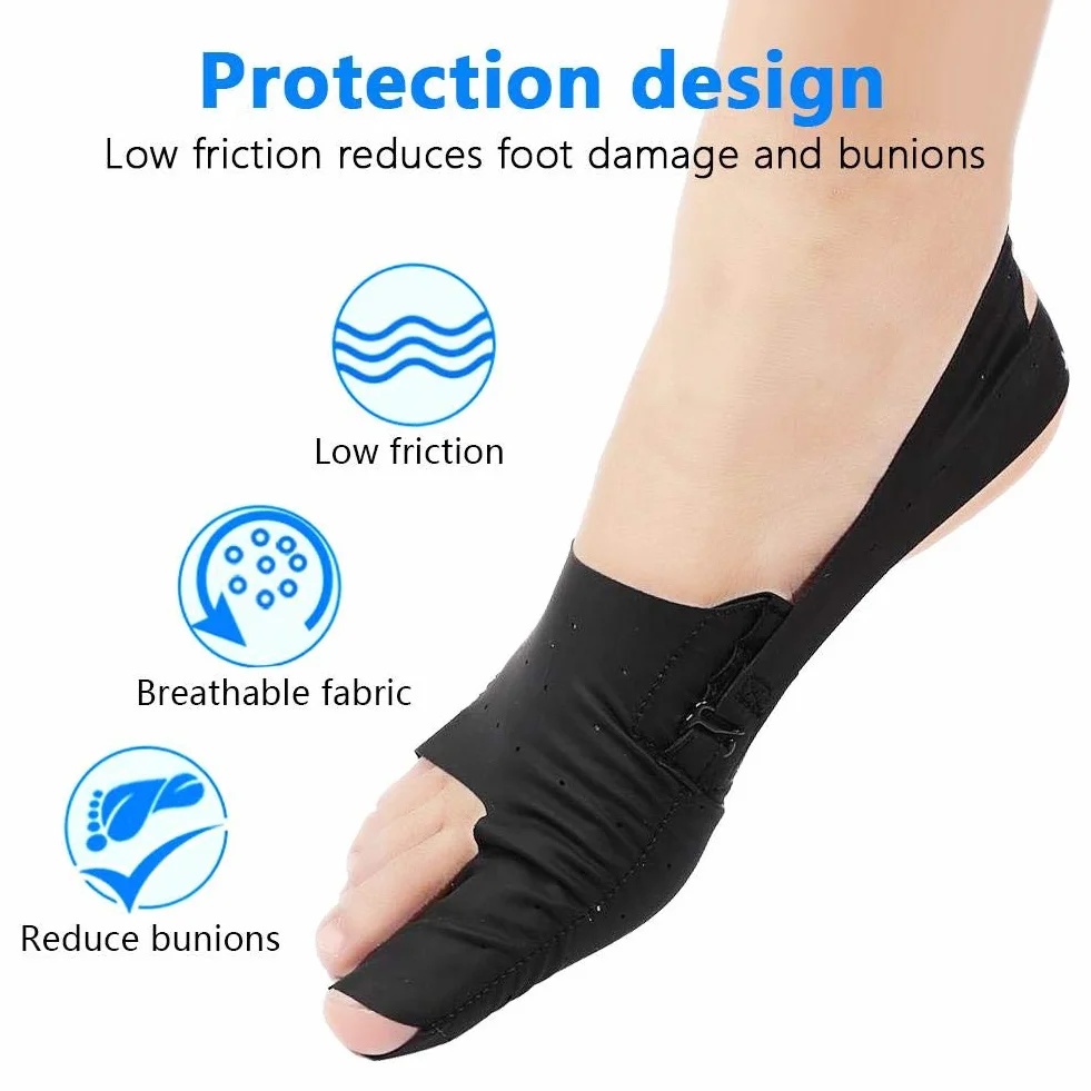 Korektor haluksów koślawego, ultracienki korektor palucha i palca, separator bunion, ortopedyczny hallux koślawy, aparat ortopediczny i palce u stóp, do łagodzenia bólu stóp, szyna na dzień lub (M)