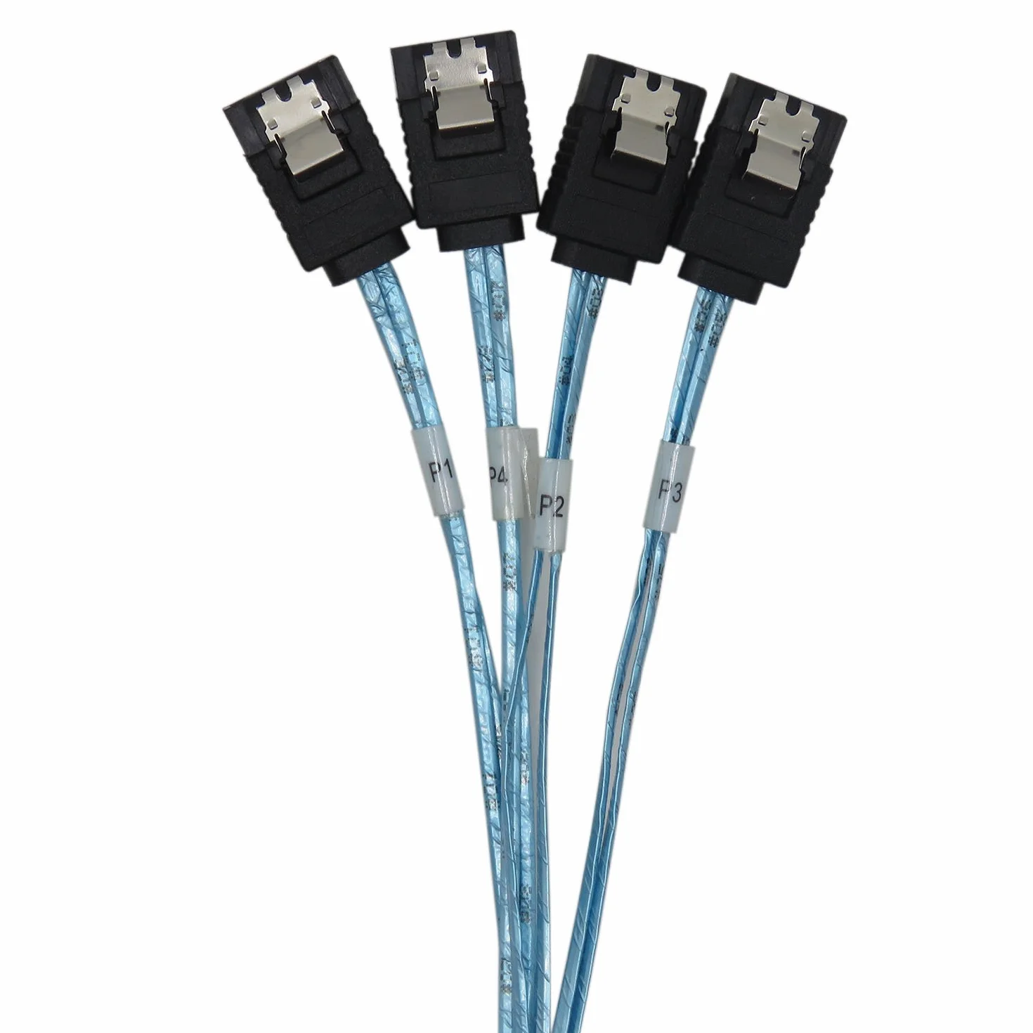 Internal HD Mini SAS (SFF-8643 Host) to 4X SATA (Target) Hard Drive Cable (0.5M)