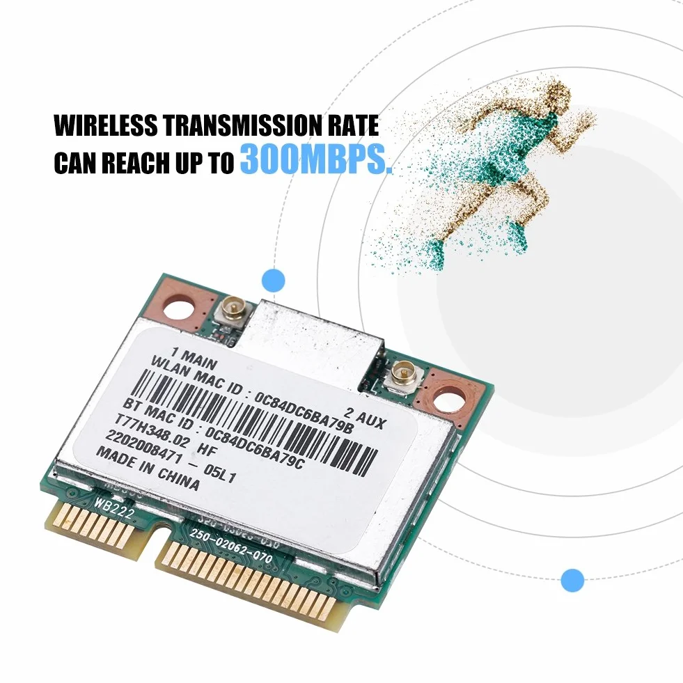 Atheros AR9462 AR5B22 Mini PCI E 802.11N WLAN Karte Bluetooth 4.0 2.4 & 5Ghz