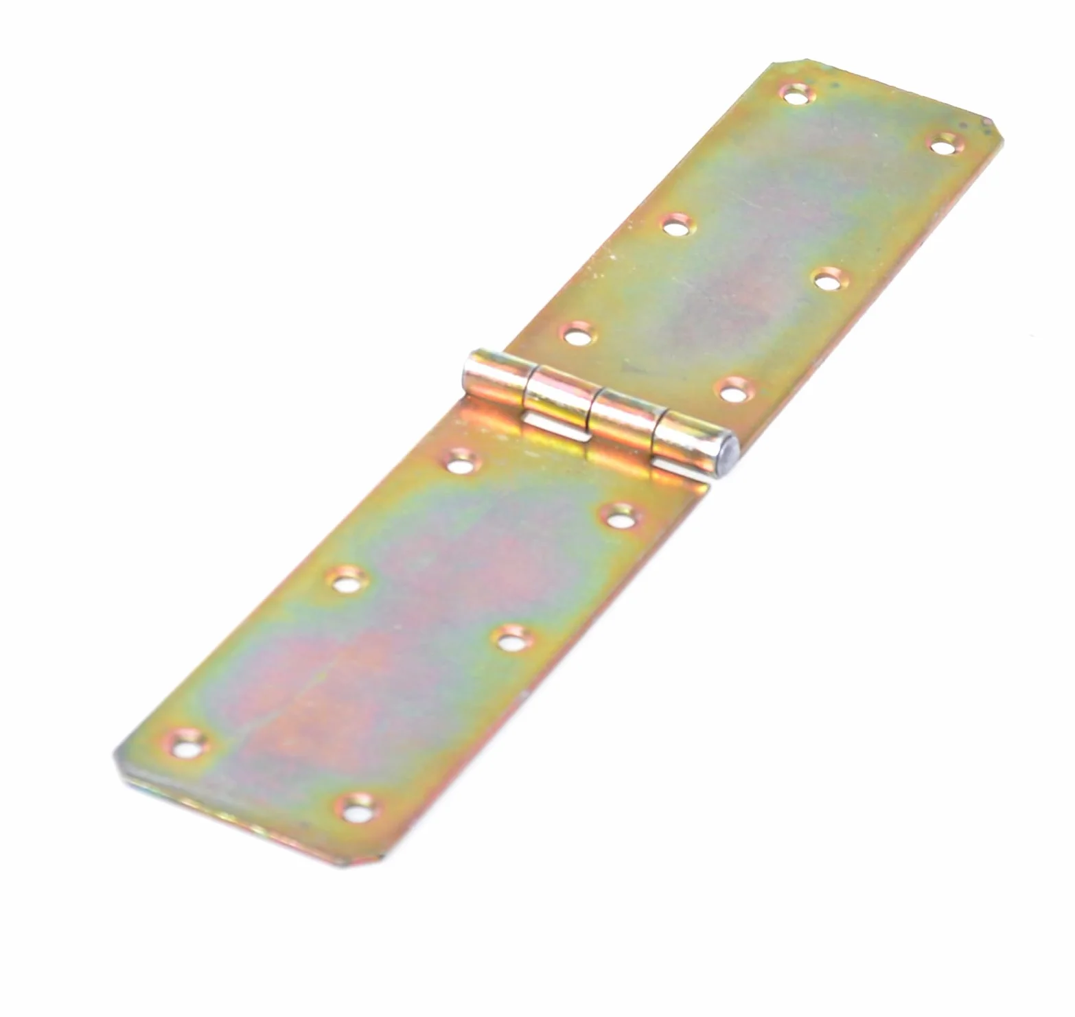 Zawiasy taśma skrzyniowa zestaw 10 sztuk obrusów zwiniętych 300 x 60 x 1,5 mm stal ocynkowana złoto