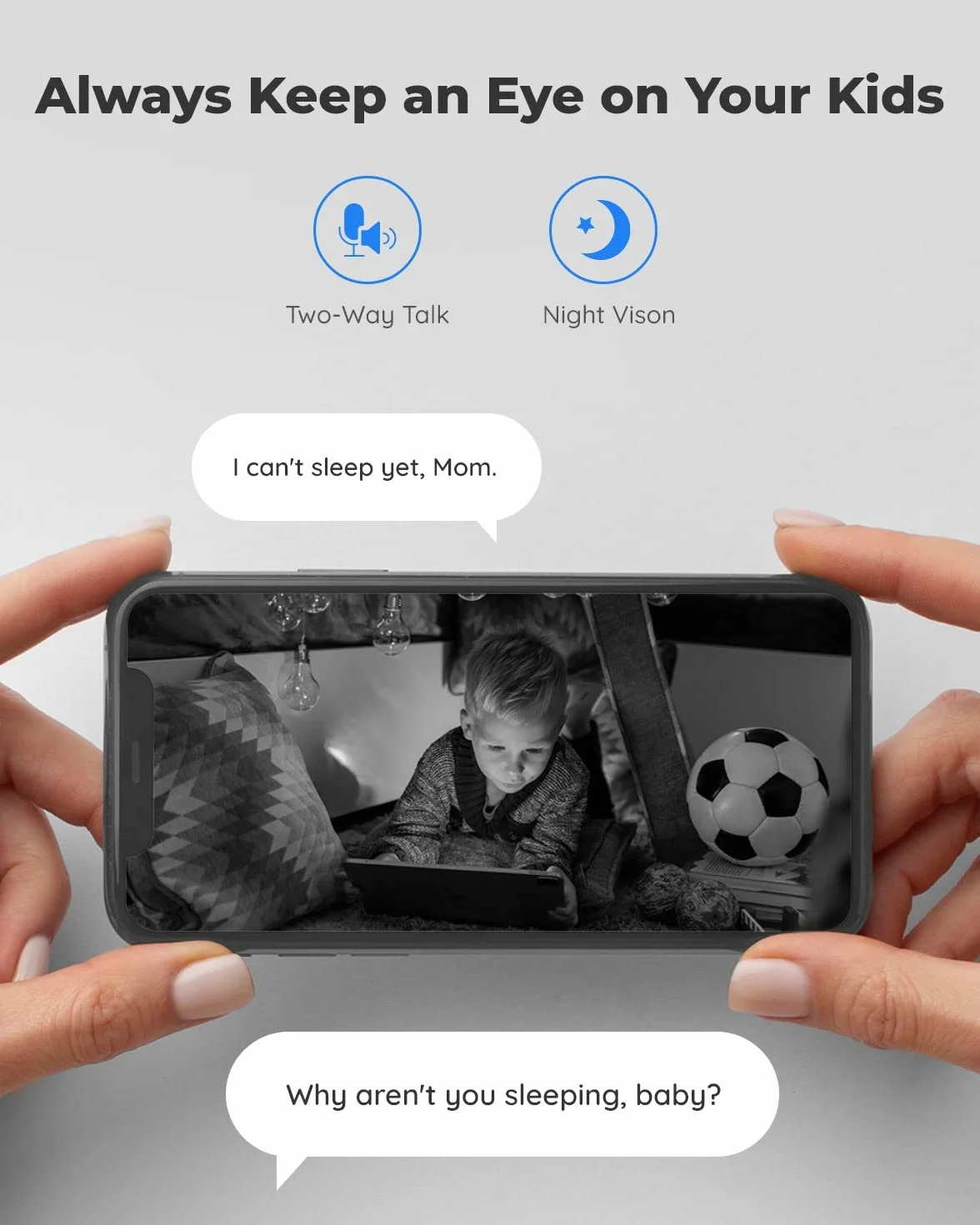 Reolink 5MP PTZ Wewnętrzna Kamera WiFi, 2.4/5 GHz, Detekcja AI Osób/Zwierząt, Auto-Śledzenie, 3X Zoom, 2-kierunkowe Audio, E1 Zoom