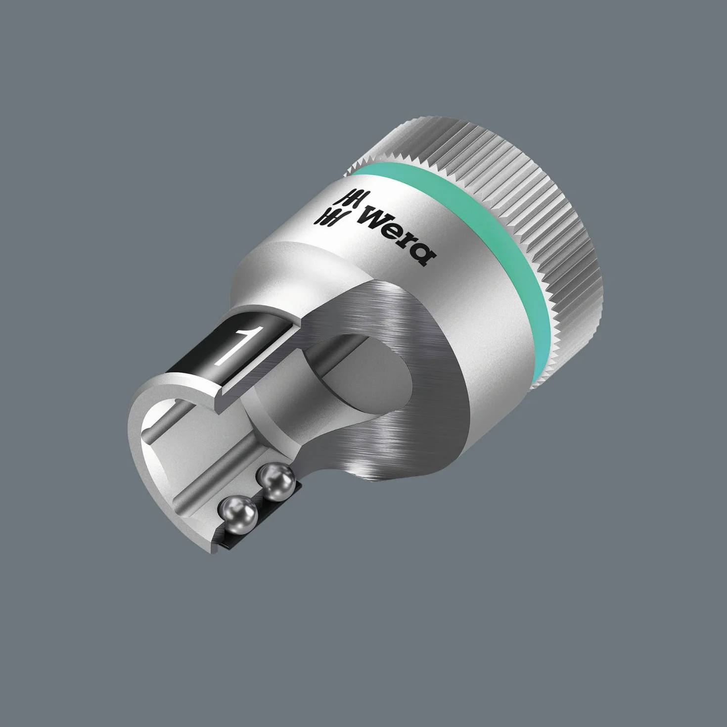 Nasadka do klucza nasadowego 6-kątna 1/2" Zyklop z funkcją przytrzymywania 15 mm Wera