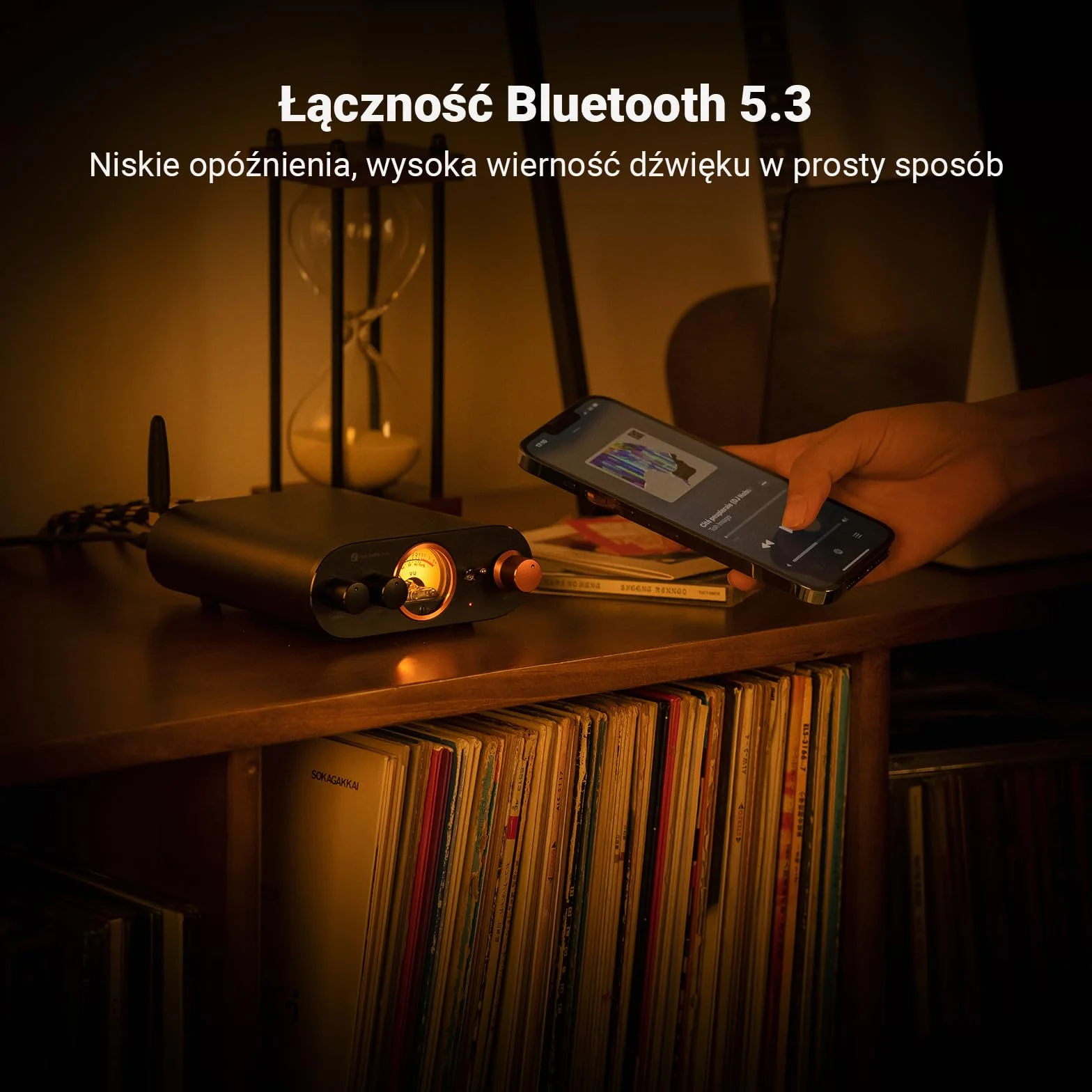 Fosi Audio MC101 Bluetooth Wzmacniacz Stereo HiFi 2 Kanałowy Mini Wzmacniacz Domowe Audio Odbiornik z Regulacją Tonów Niskich i Wysokich