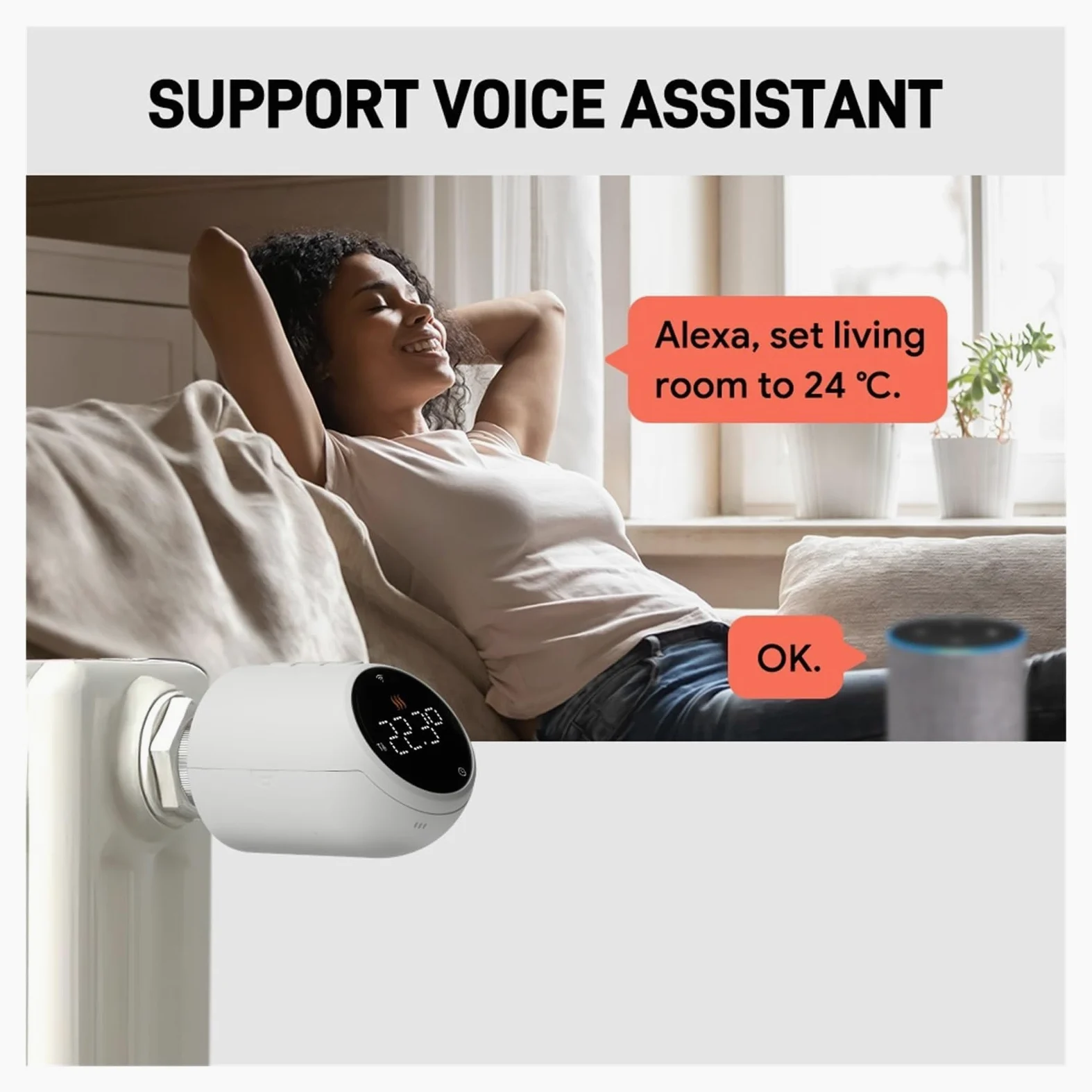 Zawór Termostatyczny Grzejnikowy Tuya WIFI Zigbee TRV Regulator Temperatury Programowalne Ogrzewanie Z OszczęDza Energię I Koszty Ogrzewania(1pc wifi)