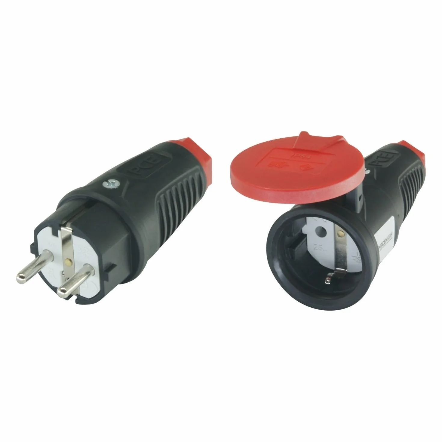 Wtyczka i złącze - zestaw SK 230 V/16 A IP54 z gumą ST/KU KD - PCE