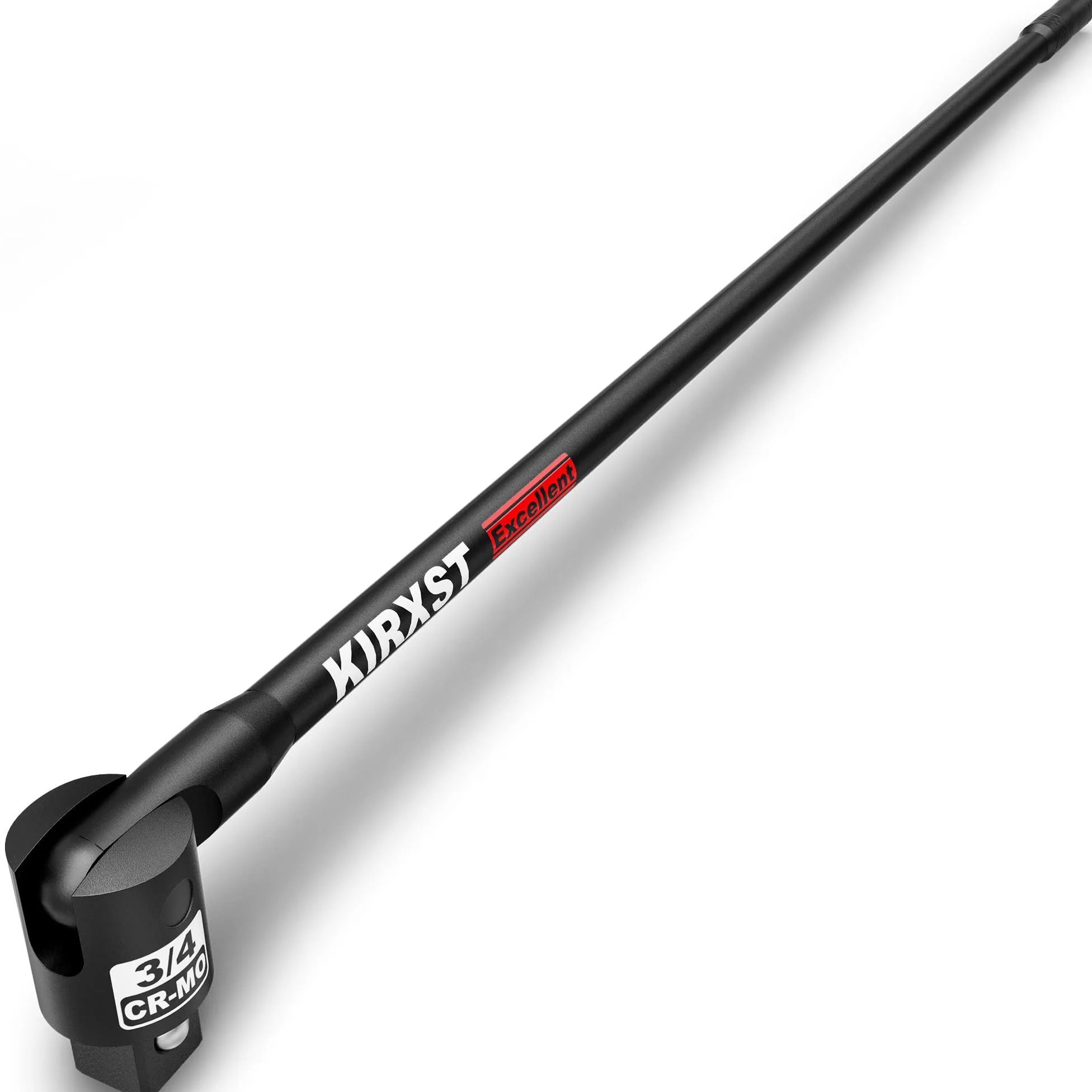 Uchwyt Przegubowy 3/4 cala, Breaker Bar 1040 mm, Ø 20 mm, Bardzo Wytrzymały na Klucze Nasadowe, Wytrzymały i Odporny na Pęknięcia, Czarny Matowy