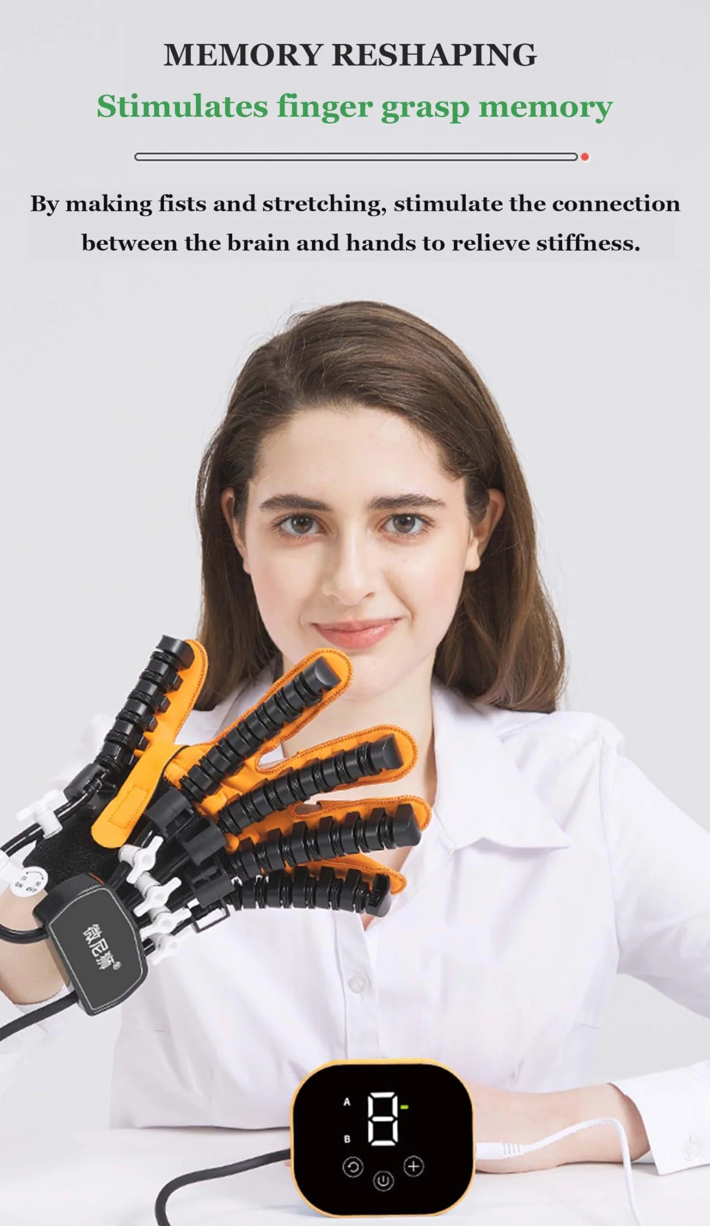 Rękawice do robotów rehabilitacyjnych, sprzęt do ćwiczeń regeneracyjnych dla porażenia mózgowego, zapalenie stawów, udar mózgu, porażenie połowicze, dla różnych osób