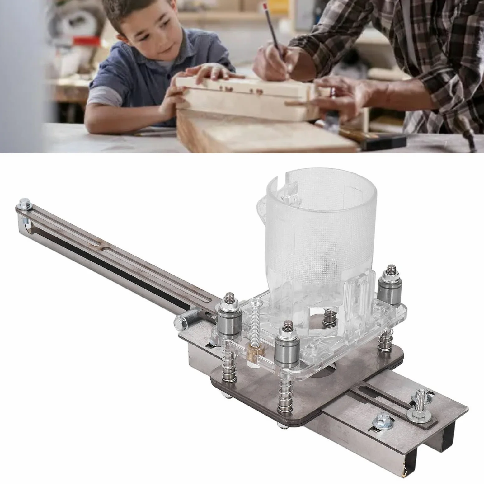 Wood Router podkaszarka do laminatu z rowkiem do obróbki drewna, wydajne, dokładne pozycjonowanie, uniwersalny materiał do cięcia kredy, kolor