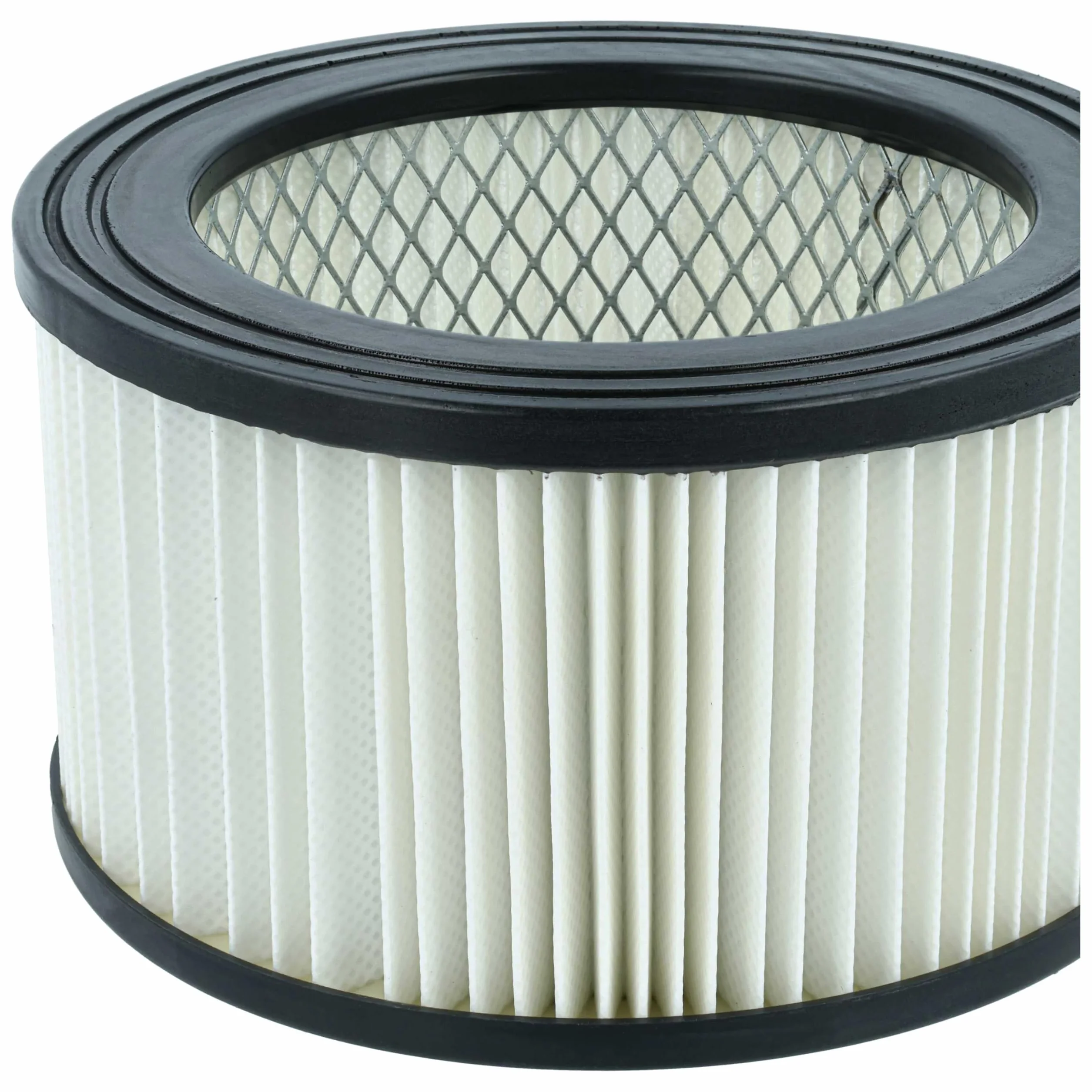 vhbw 6 x filtr harmonijkowy kompatybilny z odkurzaczem Vigor 600 W, 1200 W, 99400-45/3, 800 W, ASPIR-EL INOX LT 15 - filtr nabojowy, czarno-biały, zmywalny