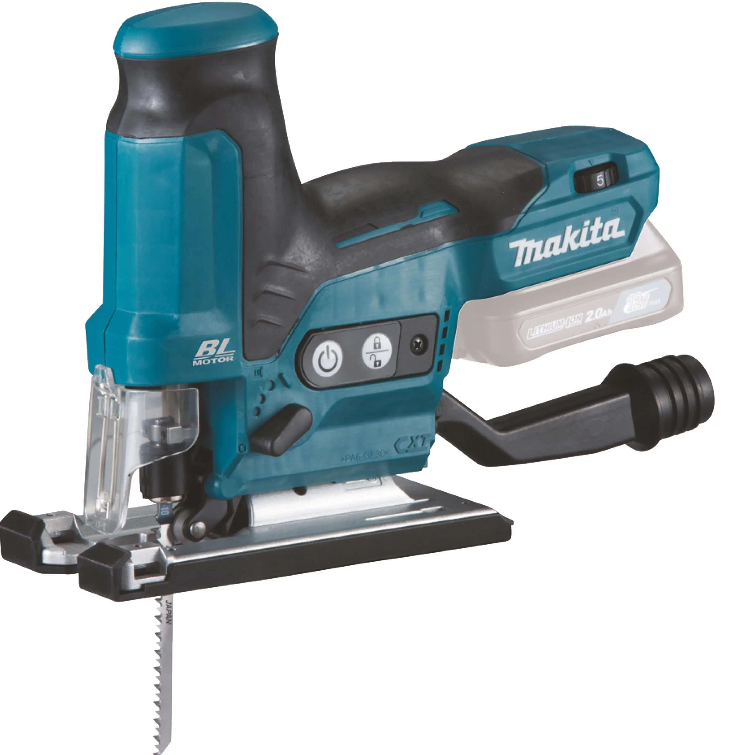 Makita JV102DZ Wyrzynarka, 18 W, Niebieski, 12 V