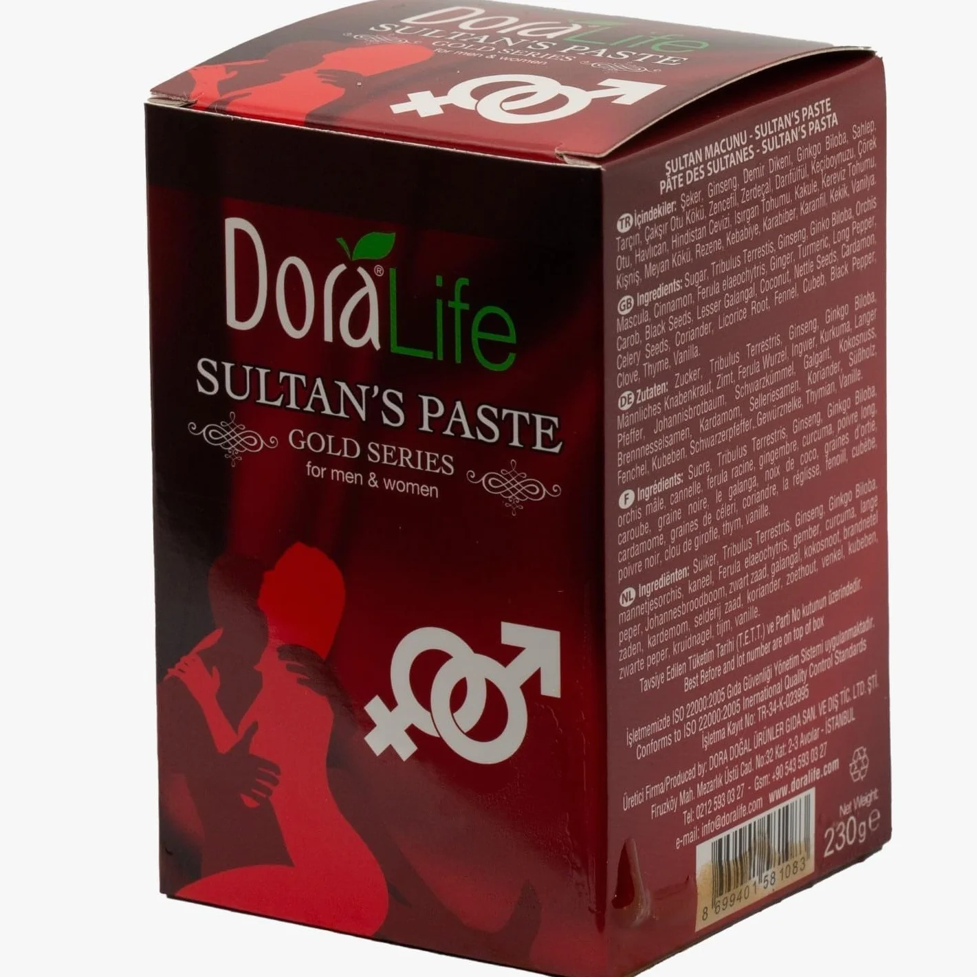 Dora Life Sultan Pate, seria Gold, afrodyzjak Ottoman MESIR 230 g, dla mężczyzn i kobiet