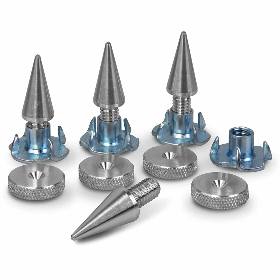 Kolce Głośnikowe M6 x 10mm L-20mm Aluminium 4 sztuki