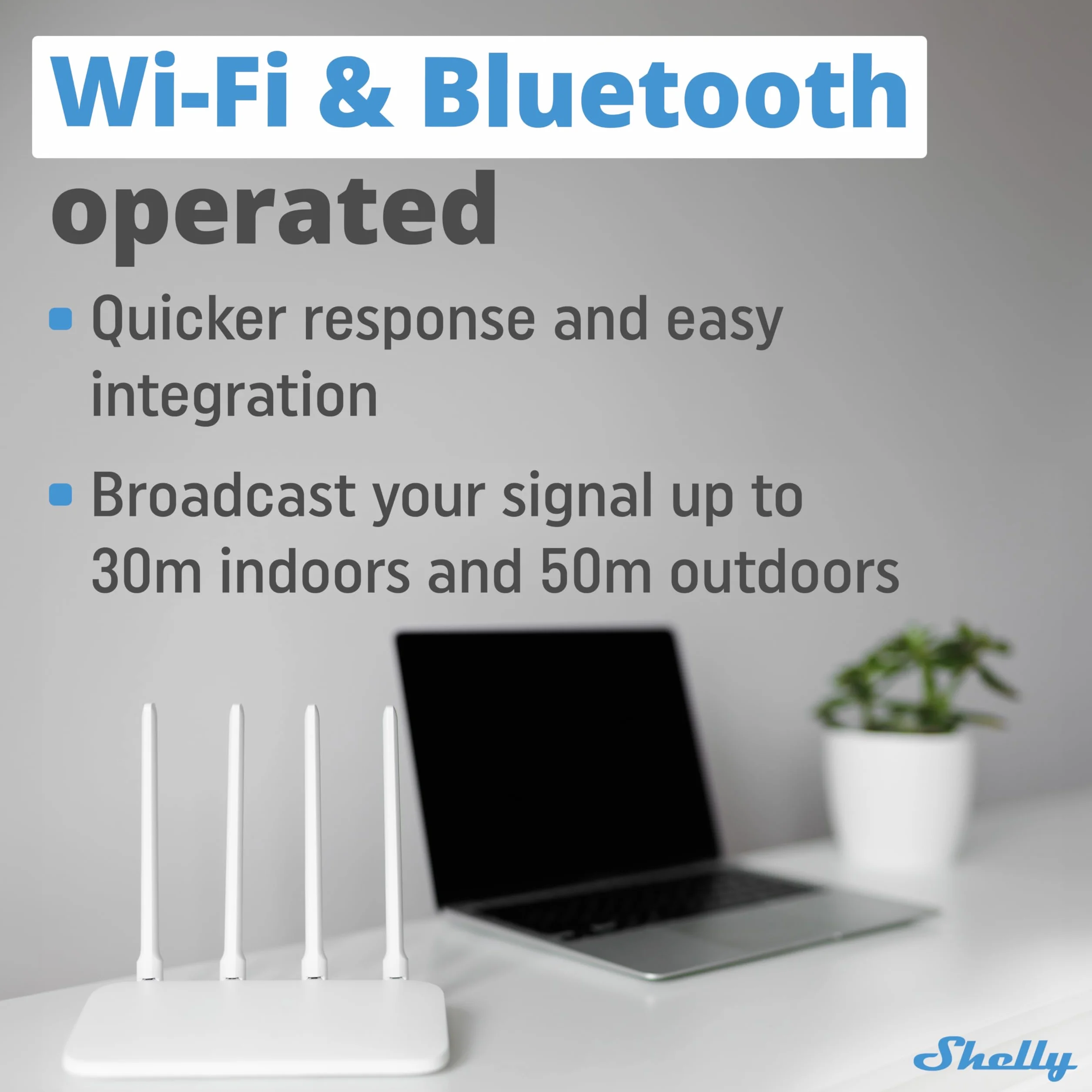 Shelly BLU Gateway -Bramka Bluetooth Wi-Fi w formie dongla USB-A,Automatyka domowa,Kompatybilna z Alexa i Google Home,Aplikacja iOS Android,Nie wymaga HUB-a,Bezprzewodowa