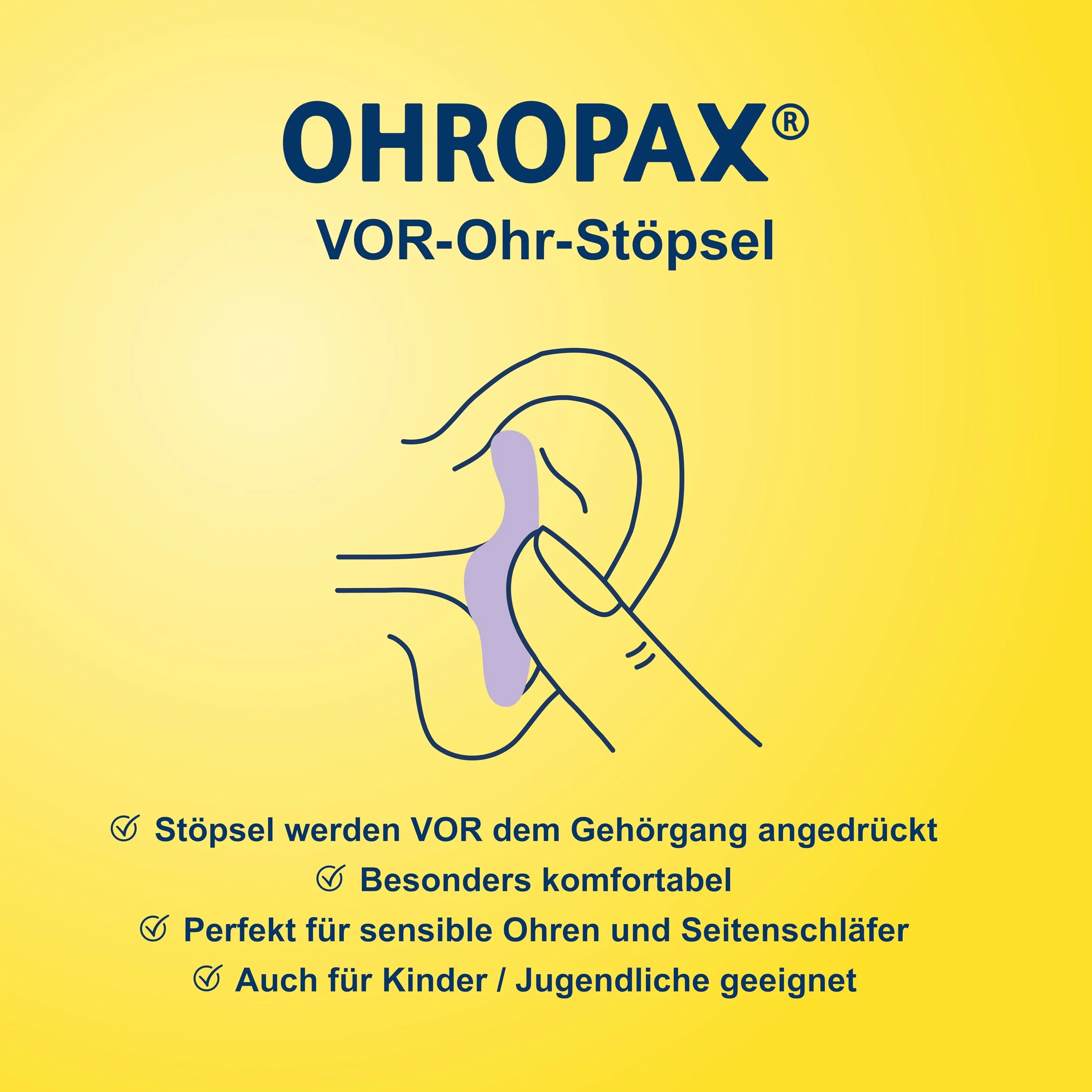 OHROPAX Good Night zatyczki do uszu do spania – silikonowe zatyczki do uszu do spania – nadają się do wszystkich uszu i wszystkich pozycji spania – wartość izolacji akustycznej SNR 23 dB – 8 sztuk