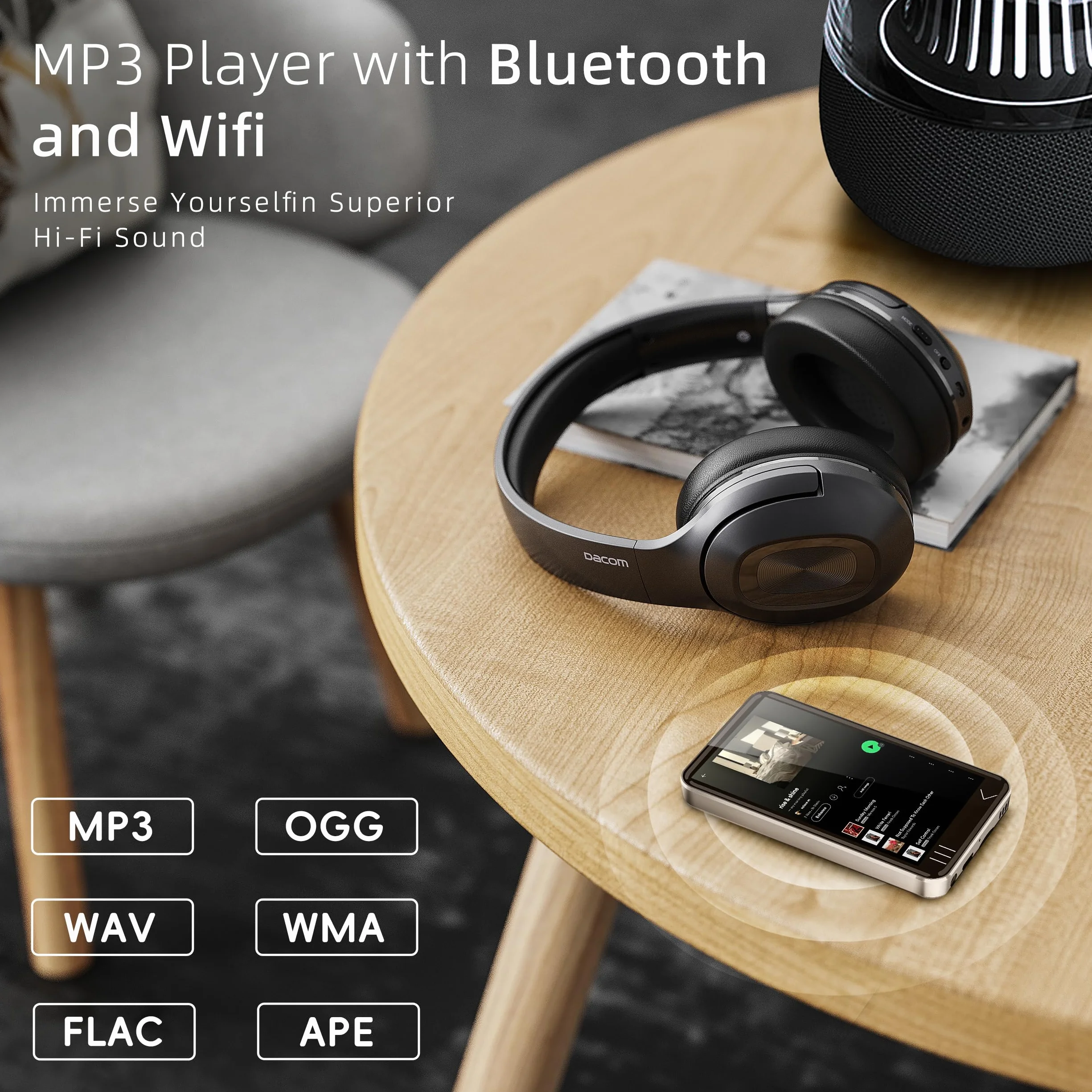 Przenośny odtwarzacz MP3 64 GB 4-calowy Bluetooth WiFi cyfrowy HIFI WALKER z systemem Android
