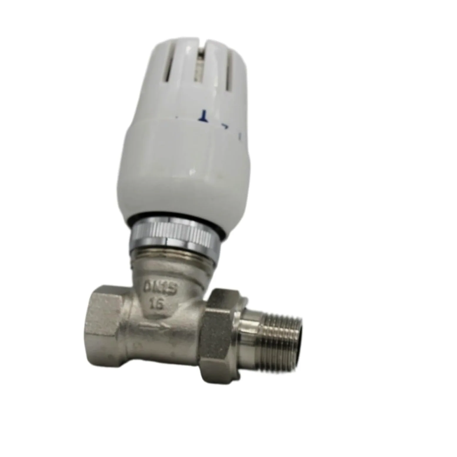 SSIMOO Głowica termostatyczna Zawór termostatyczny DN15 DN20 Termostatyczny zawór grzejnikowy Zawór kątowy System ogrzewania podłogowego kindly (Size : Straight valve DN25)