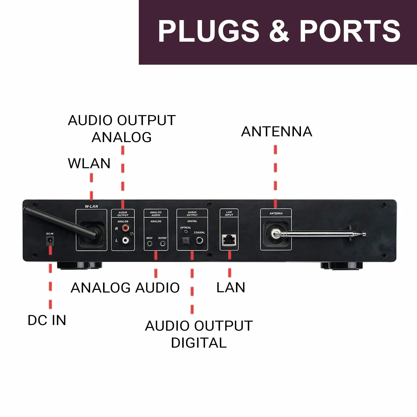 XORO HFT 440 Radio Internetowe DAB+ FM Wi-Fi Bluetooth SpotifyConnect HiFi
