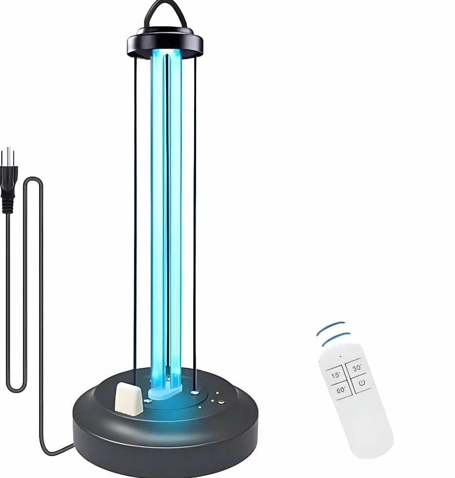 Lampa UV do Zabijania Mikrobów 65W z Pilotem Stołowa Sterylizator Antybakteryjny