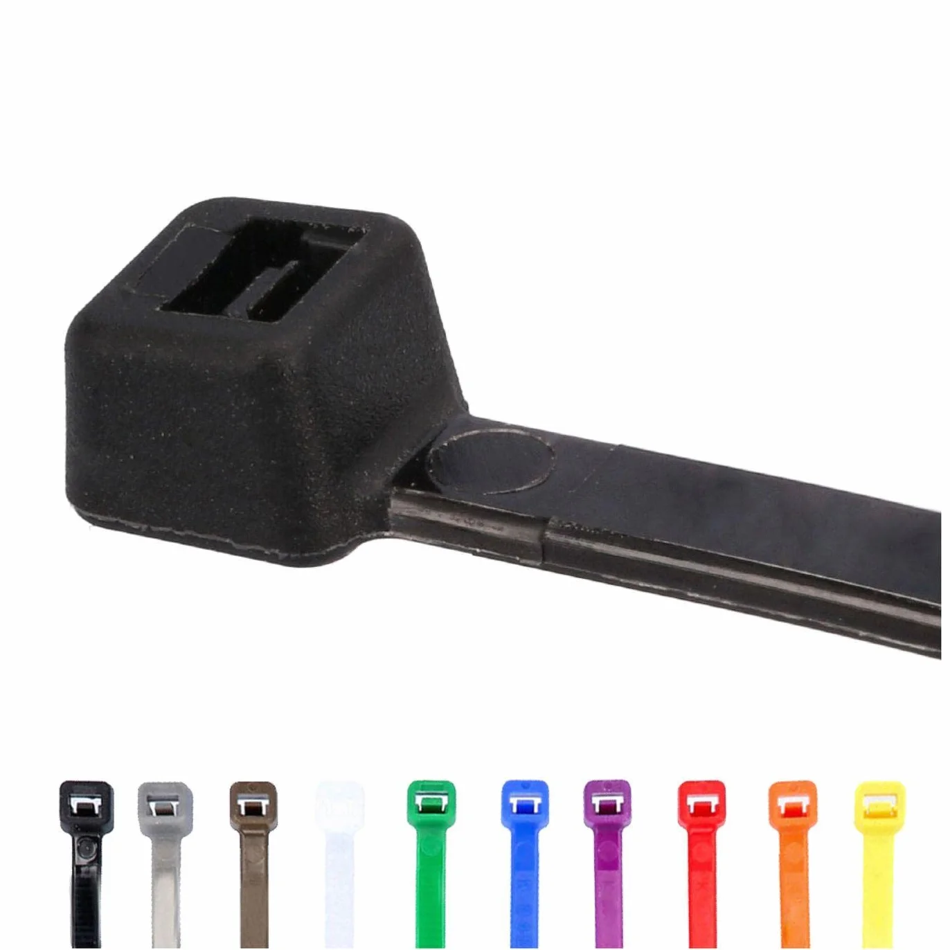 Lumonic 100x opaski kablowe 200 x 4,8mm I Srebrne opaski kablowe w jakosci przemyslowej I Opaski kablowe odporne na promieniowanie UV, opaski kablowe