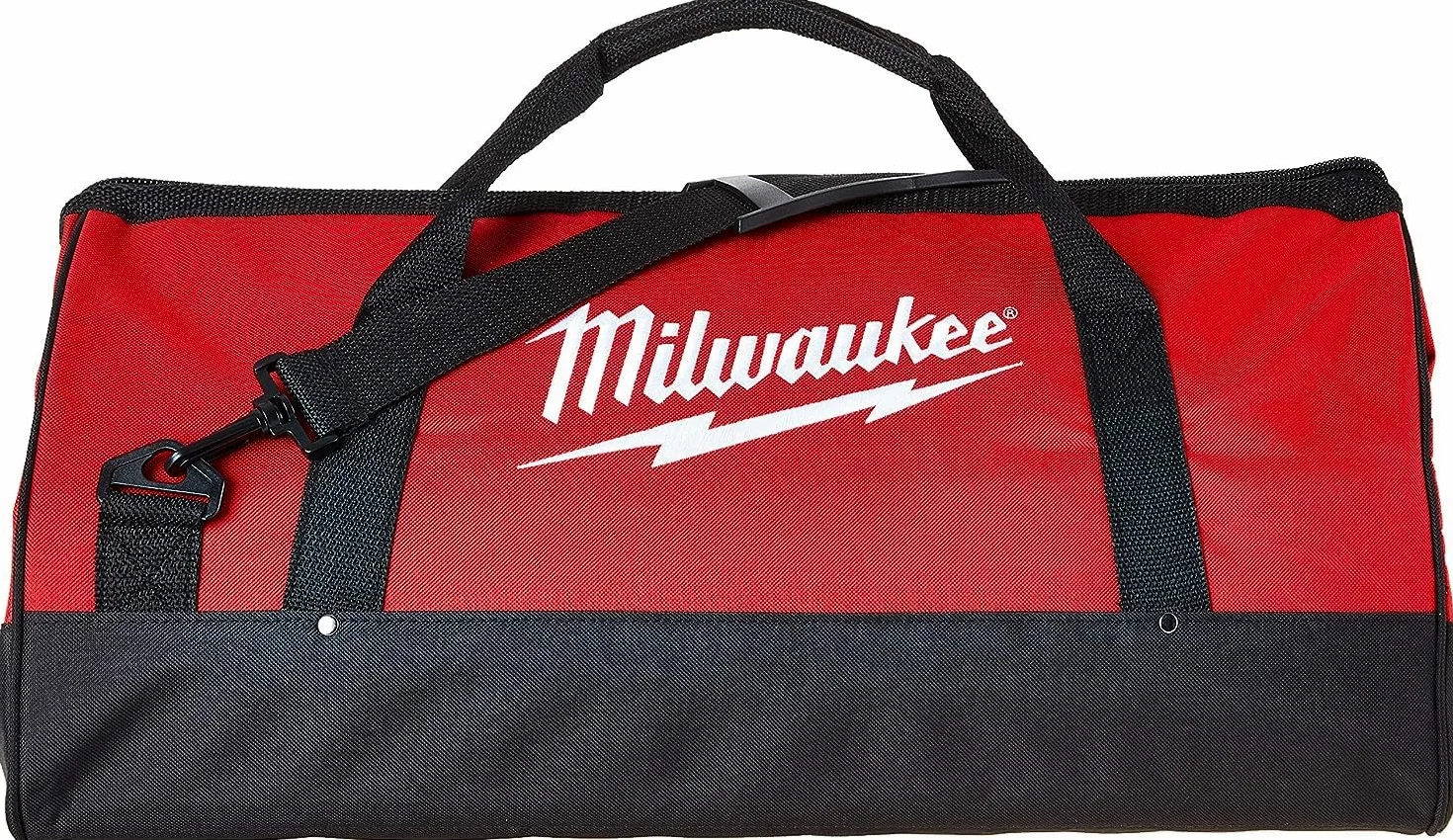 Milwaukee Wytrzymała płócienna torba na narzędzia 63 x 30 cm z paskiem na ramię i 6 kieszeniami wewnętrznymi
