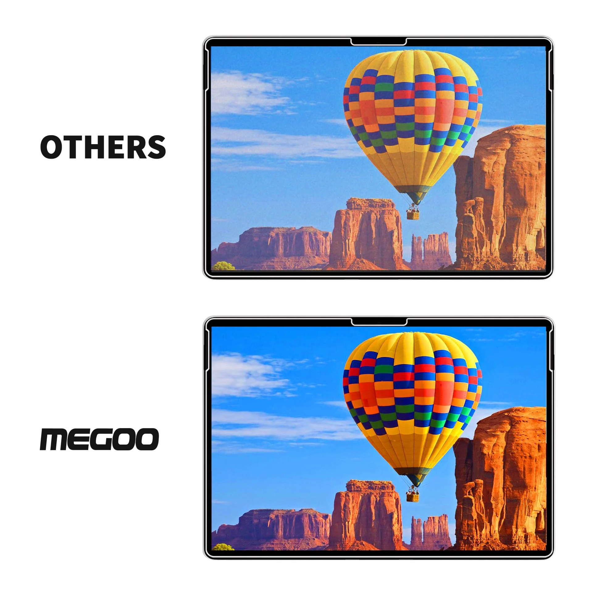MEGOO Crystal Sense Screen Protector dla Surface Pro 12 cali (2025), ultra-cienkie szkło 9H, HD transparentność, wysoka czułość dotyku, przyjazny dla etui, odporny na ślady palców, 2 sztuki