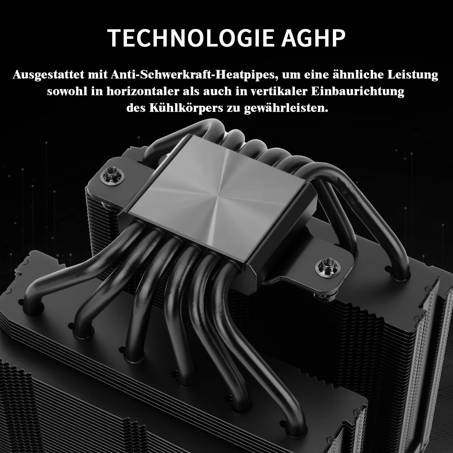 Thermalright Royal Pretor 130 Black chłodziarka powietrzna CPU, komputerowa chłodnica z podwójną wieżą, 6 rurek ciepła, chłodzenie CPU, wentylator Dual-PWM, wysokowydajna chłodnica PC, do AM4/AM5