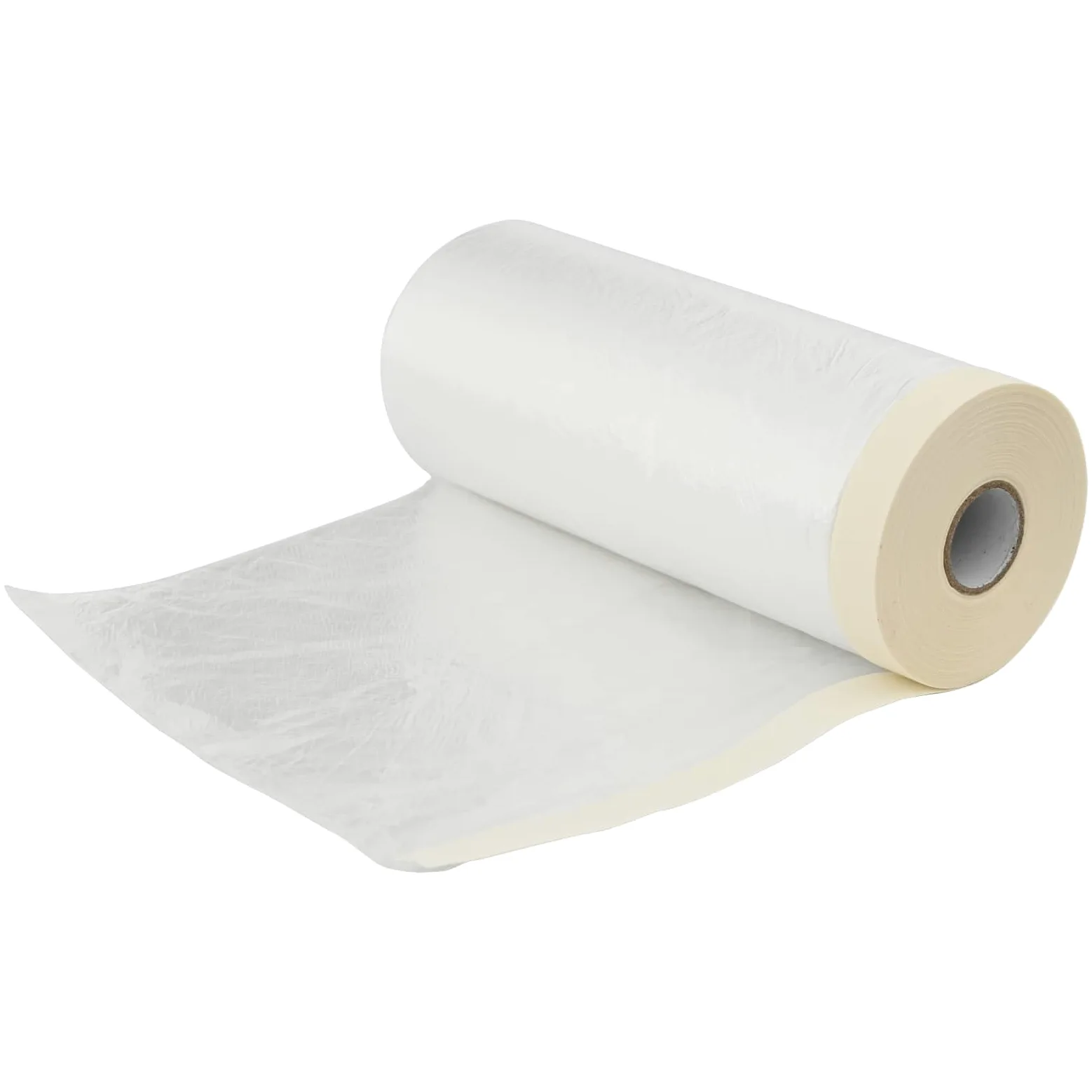 Folia ochronna przeciwpyłowa z taśmą klejącą przezroczysta HDPE 210 x 2000 cm 12 sztuk samoprzylepna do renowacji, prac malarskich, bezpieczne uszczelnianie i ochrona mebli