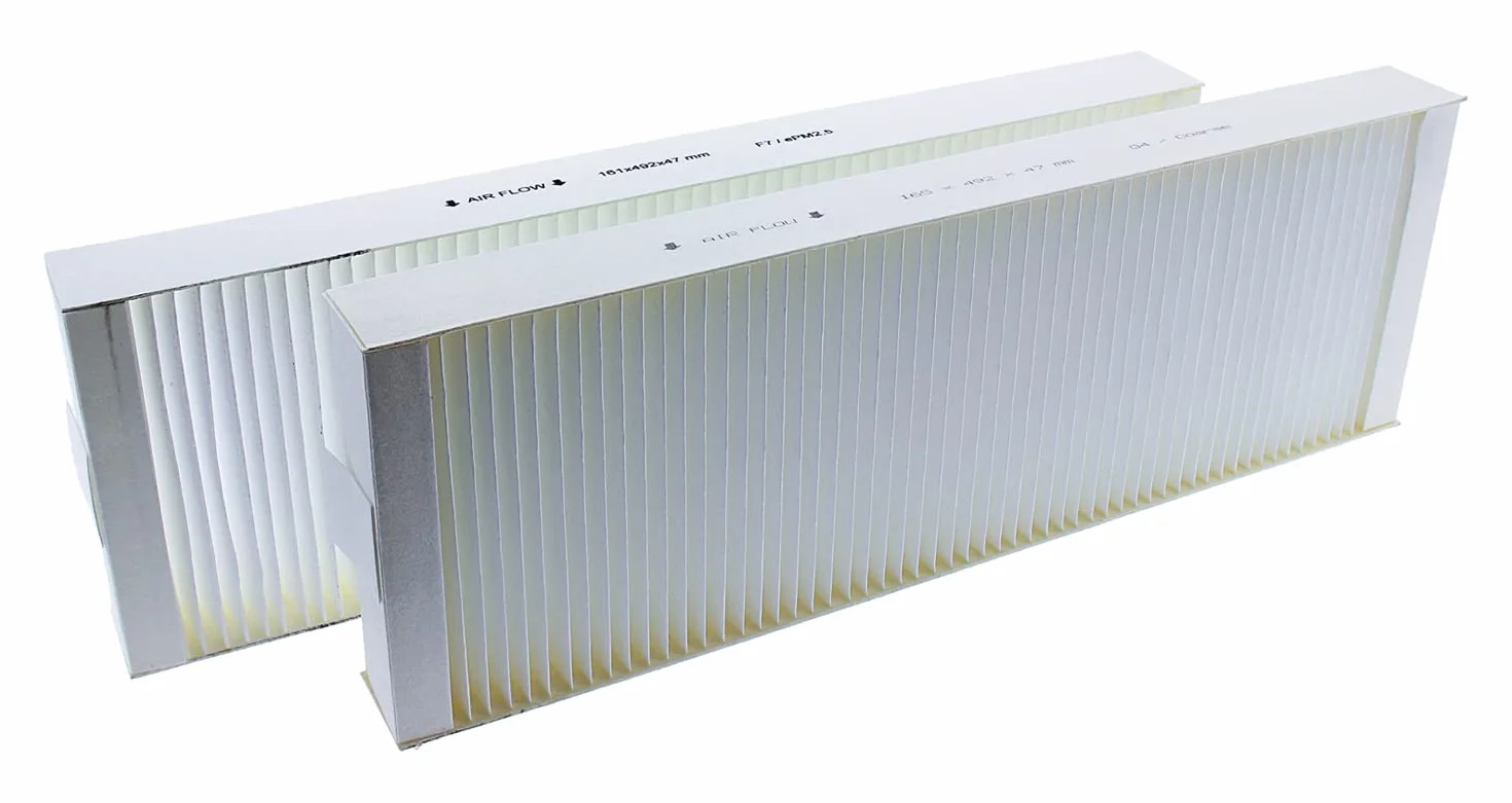 Zestaw 2 filtrów 2 x G4 + 2 x F7 pasuje do Vaillant RecoVAIR VAR 260/4 (E) i 360/4 (E)