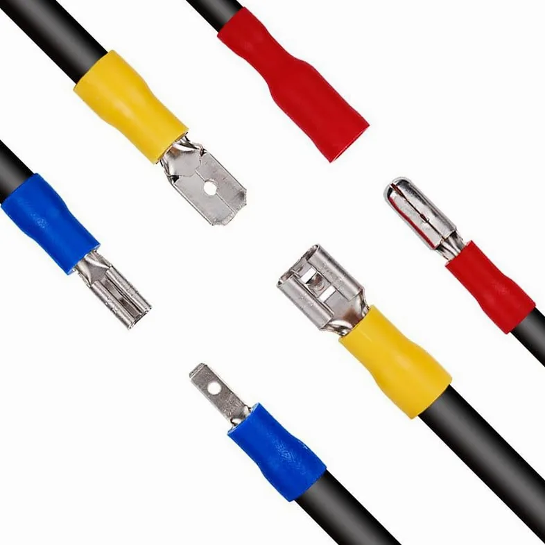 300 szt. zaciskanych zacisków widełkowych różne przewody elektryczne zestaw złączy kabli zaciskowych łopatka izolowany pierścień widelec łopatka zestaw