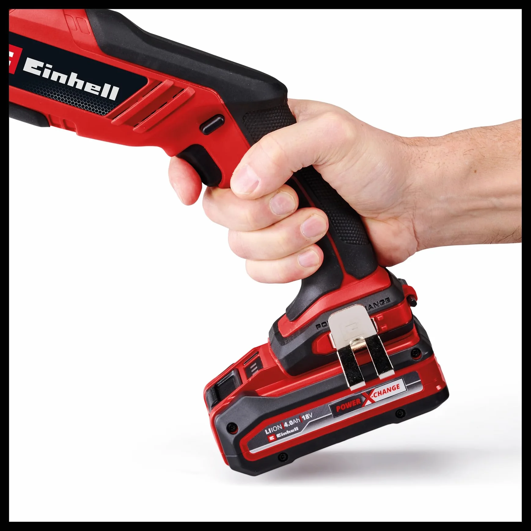 Einhell TE-AP 18/13 Li Solo Power X-Change uniwersalna pilarka akumulatorowa (18 V, wysokość skoku 13 mm, głębokość cięcia 50 mm w drewnie, poręczna konstrukcja, z akcesoriami, bez baterii)