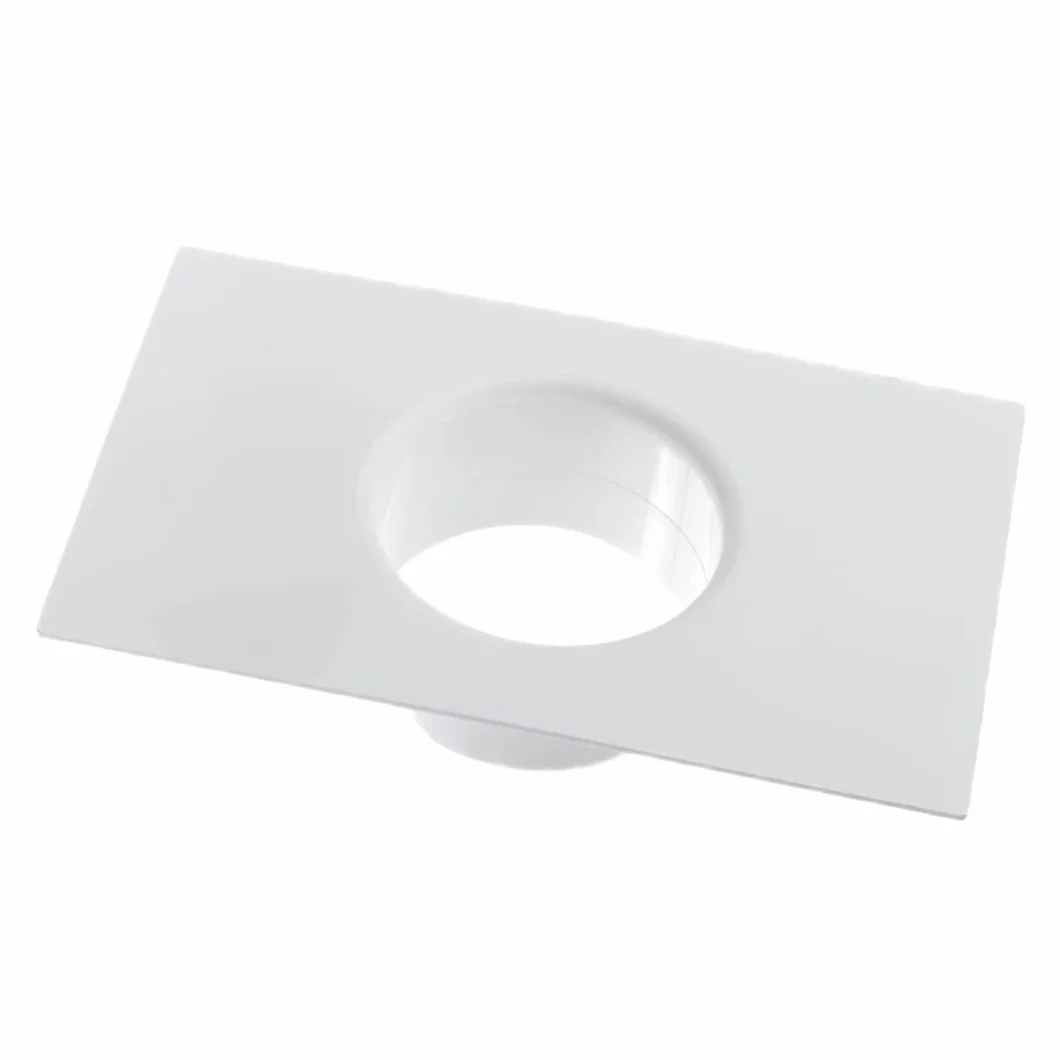 125 mm / 5-calowe proste złącze kanałowe z kołnierzem - okrągłe kanały PVC - rura wentylacyjna - płyta ścienna