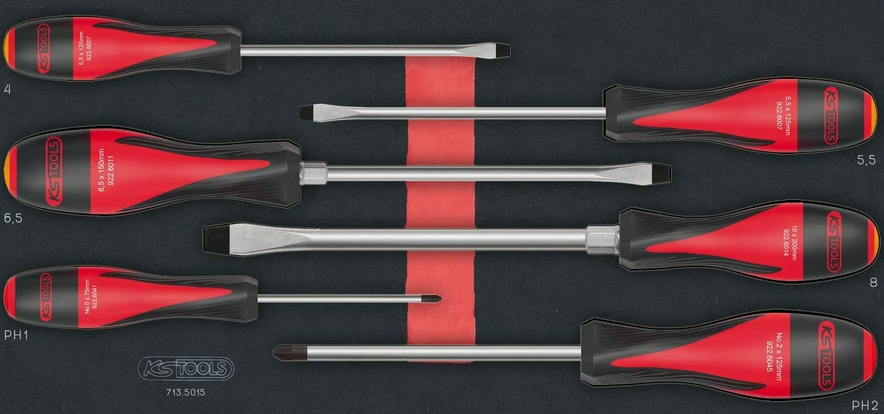 KS Tools 713.5015 Ultimate Modul-6 śrubokręt płaski/Phillips
