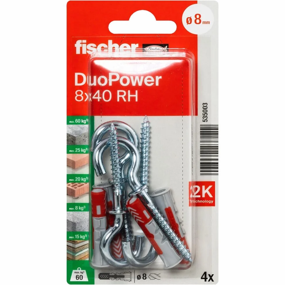 Fischer 535003 Blister Duopower 8 x 40 Rh K