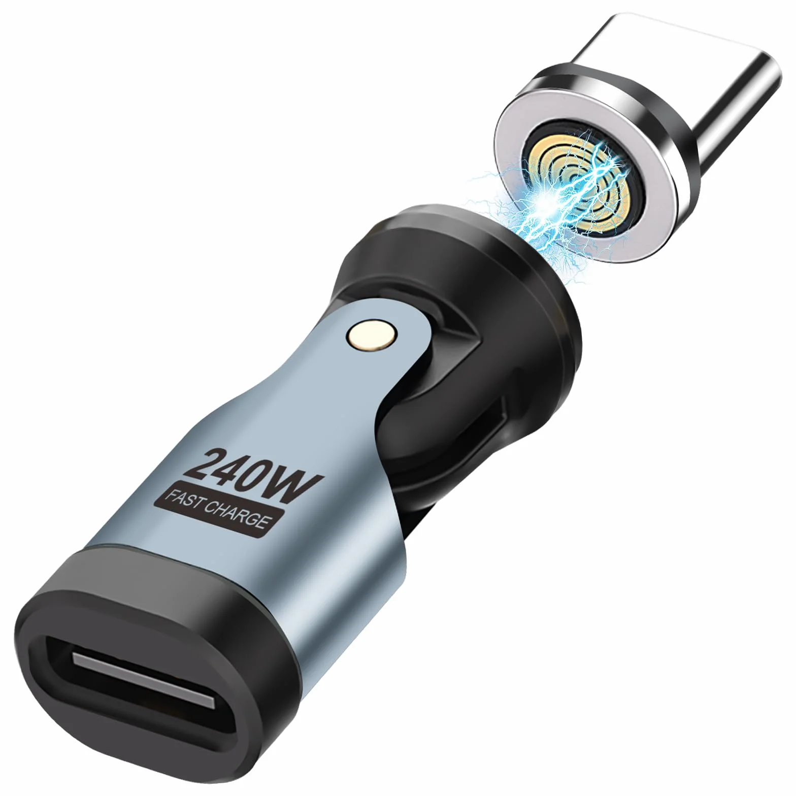 AXFEE Adapter magnetyczny USB C na USB C 240W 9-pinowy kompatybilny z telefonami 15 16 Pro Max Pad Mini 6 S24 S23 A54