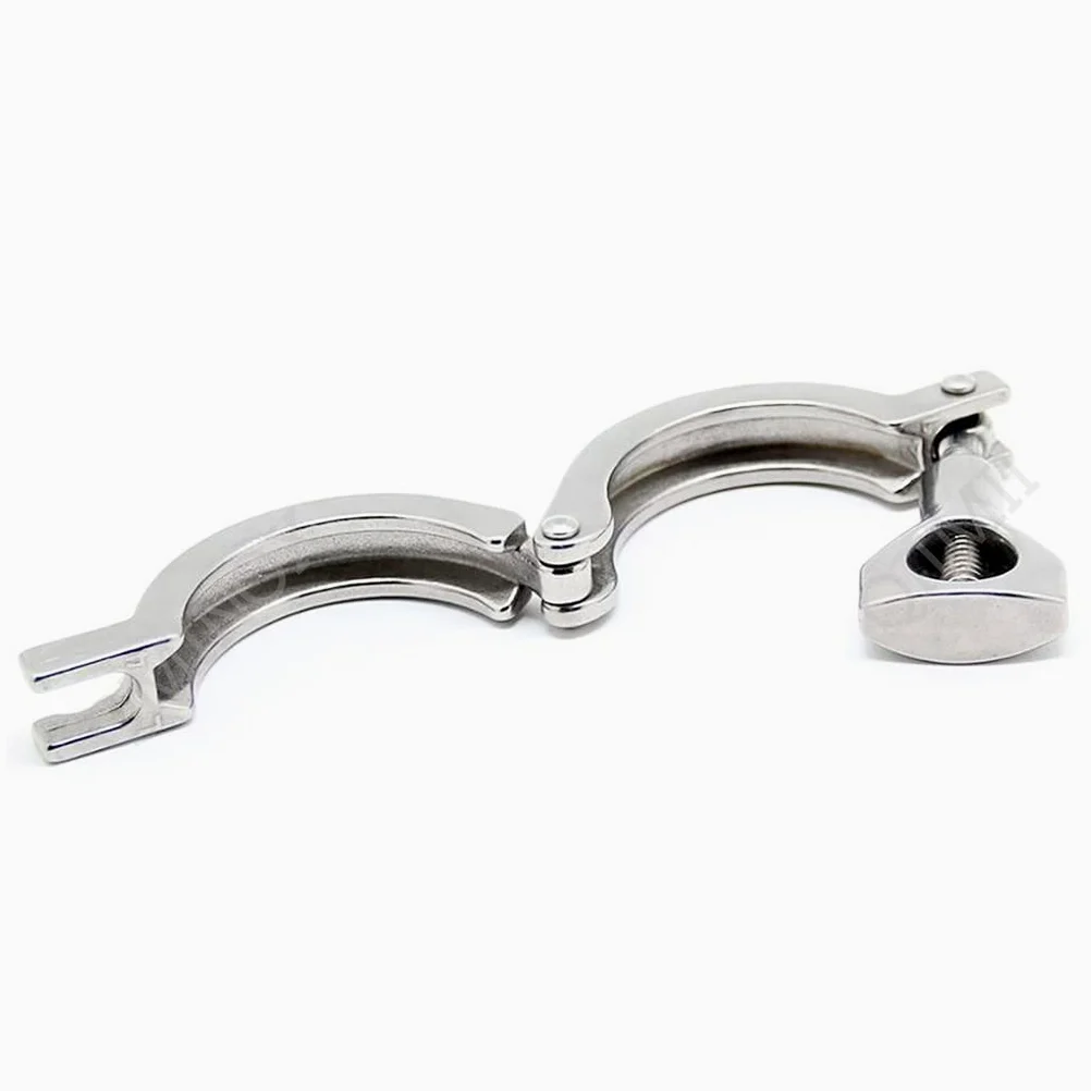 Zaciski sanitarne 304SS Tri Clamp z pojedynczym sworzniem i uszczelką silikonową do użytku domowego i przetwórstwa spożywczego(233mm)