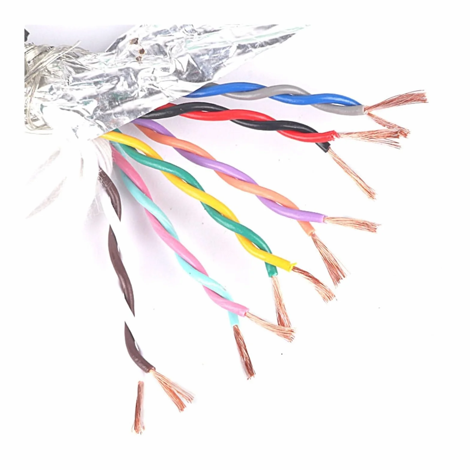 TRVVPS Twisted Pair STP kabel ekranowany | 2 do 20 rdzeni 17-26AWG izolowany przewód sterujący sygnałem kodera CNC (10 metrów, 6CORES_15AWG 1,5MM2)