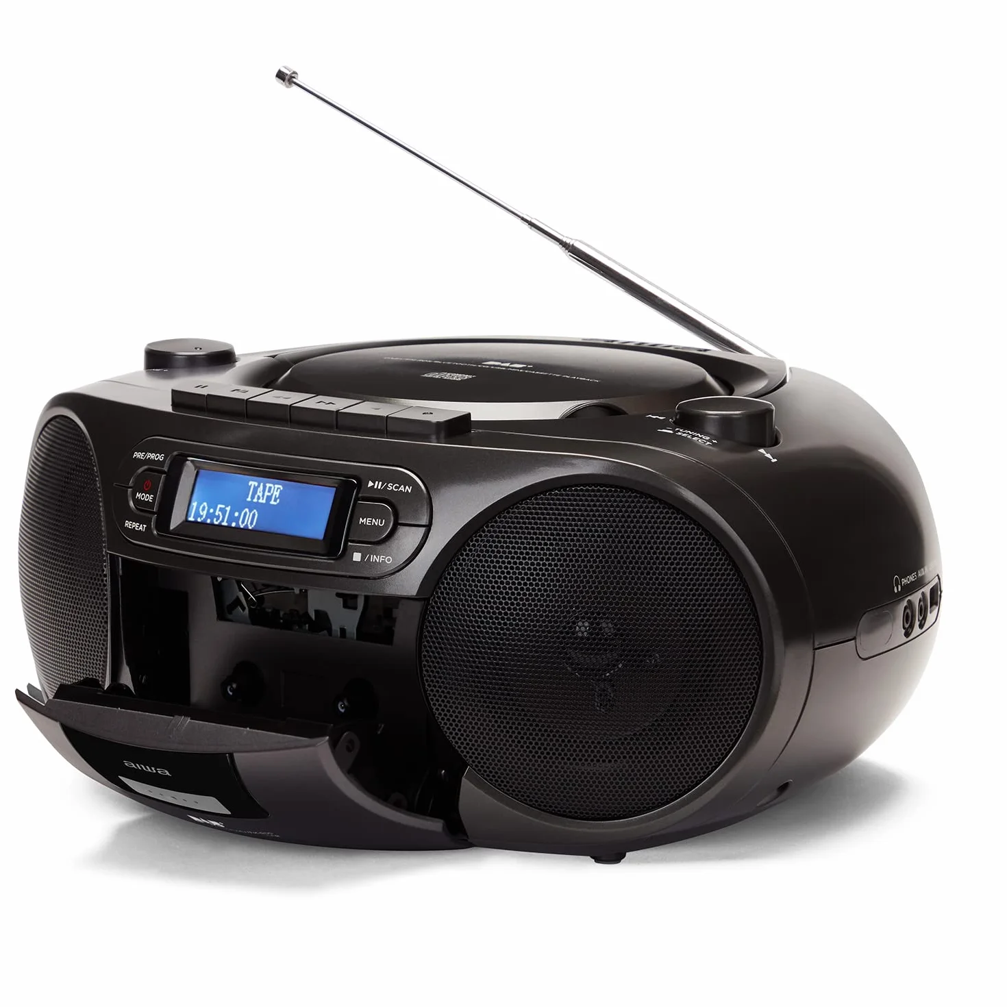 BOOMBOX RADIOODTWARZACZ DAB+, CD/MP3, USB, BT, AUX IN - AIWA BBTC-660DAB/BK