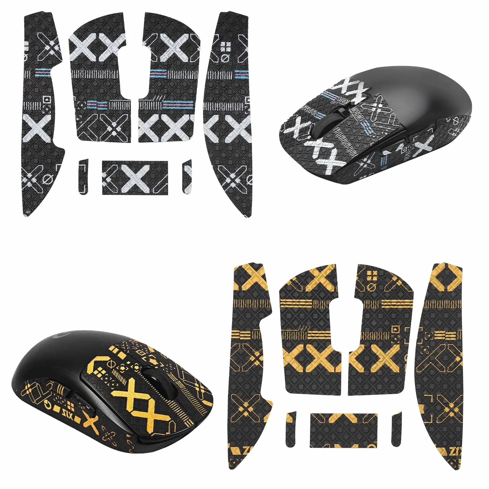 Logitech G PRO X Superlight 2 Mouse Grip Tape, antypoślizgowa, ultra cienka, samoprzylepna, zestaw