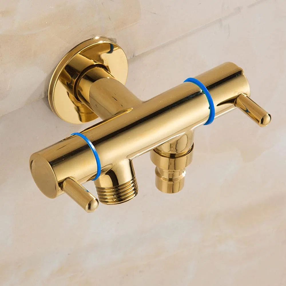 Zestaw opryskiwaczy bidetowych do toalety Złote czarne bidet kranu sprayer na ścianie zestaw toaletowy podwójny uchwyt pojedynczy otwór łazienka Beauty Comes