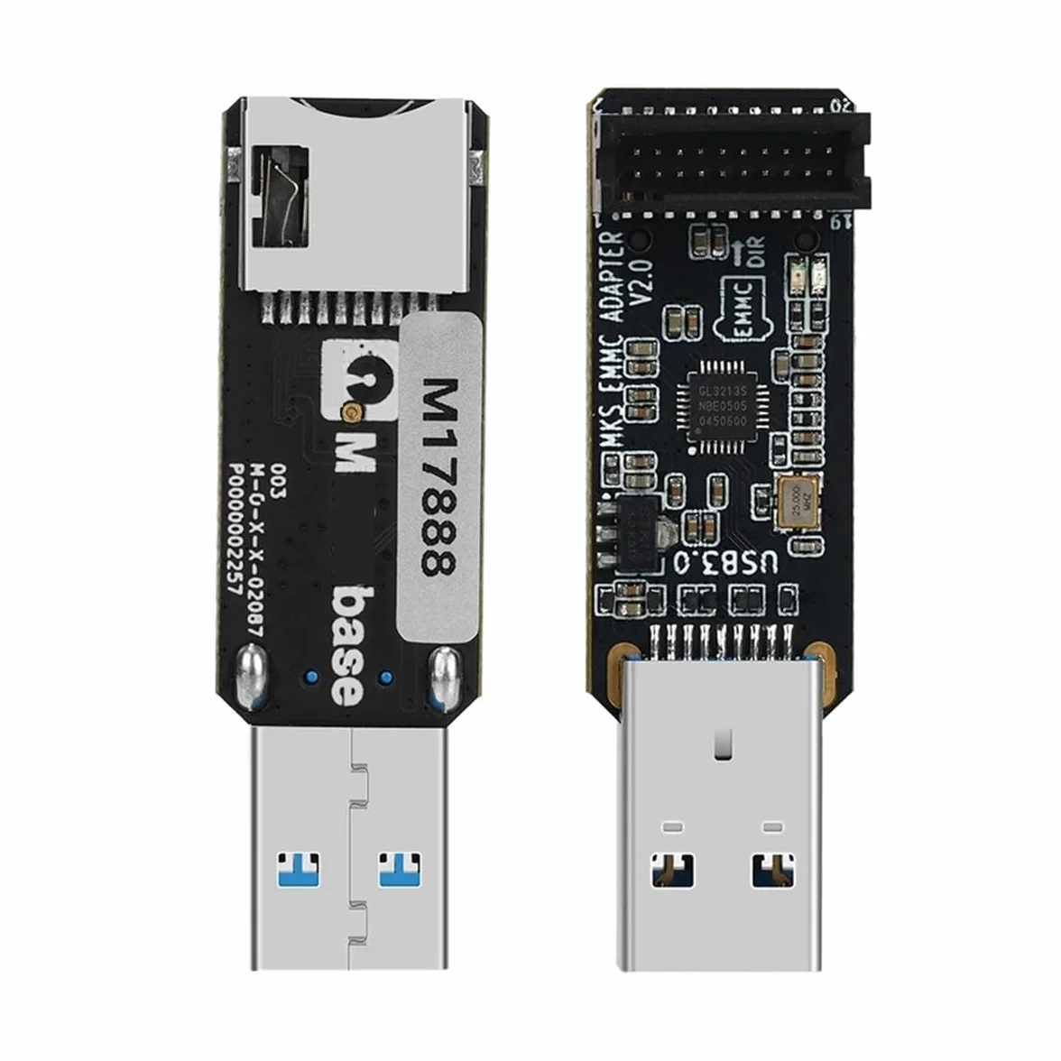 Karta rozszerzeń pamięci MKS EMMC 32G + ADAPTER MKS EMMC V2 USB 3.0 czytnik kart do Neptune 4/4 Pro/4 Plus/4 MAX