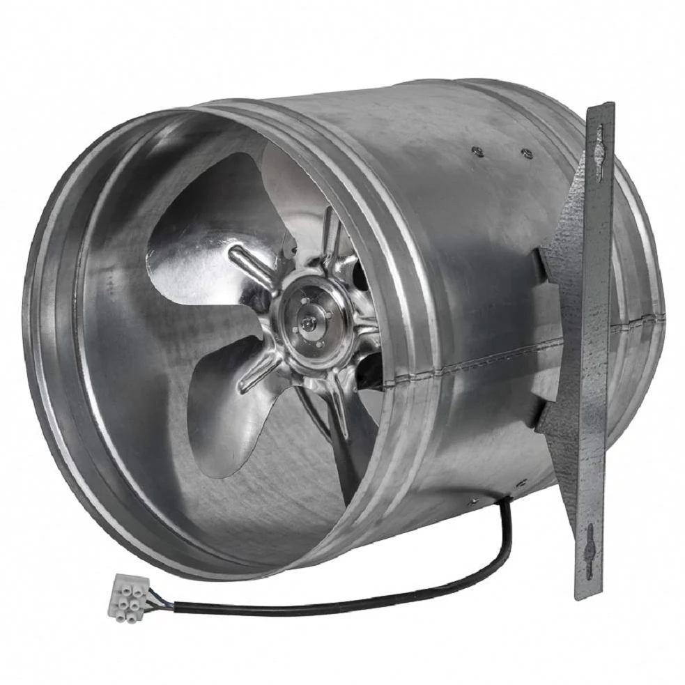 Ø 250mm Przemysłowy wyciąg powietrza - Metalowy wentylator osiowy - ocynkowany