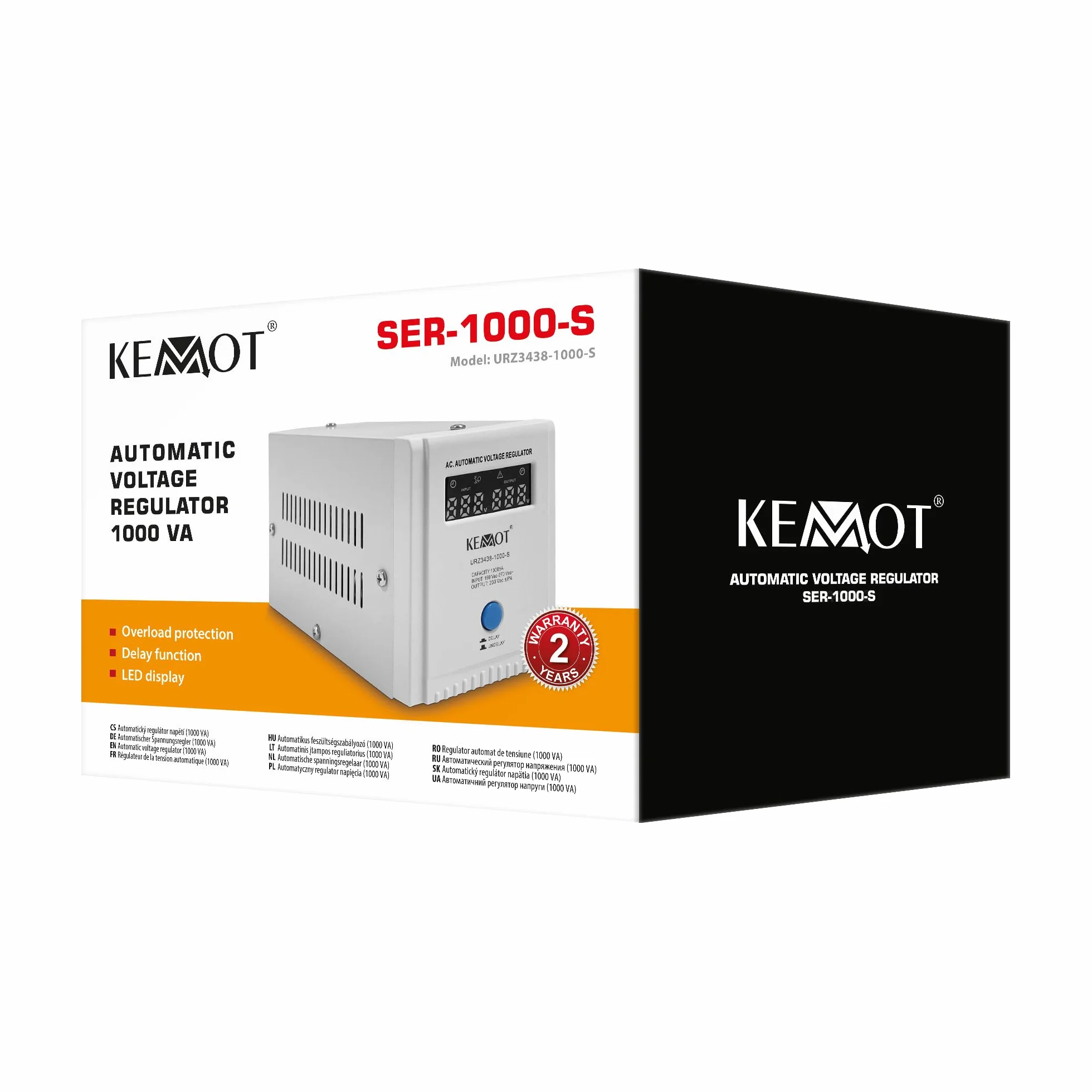 Kemot Automatyczny Stabilizator Napięcia SER-1000-S Precyzja 8%