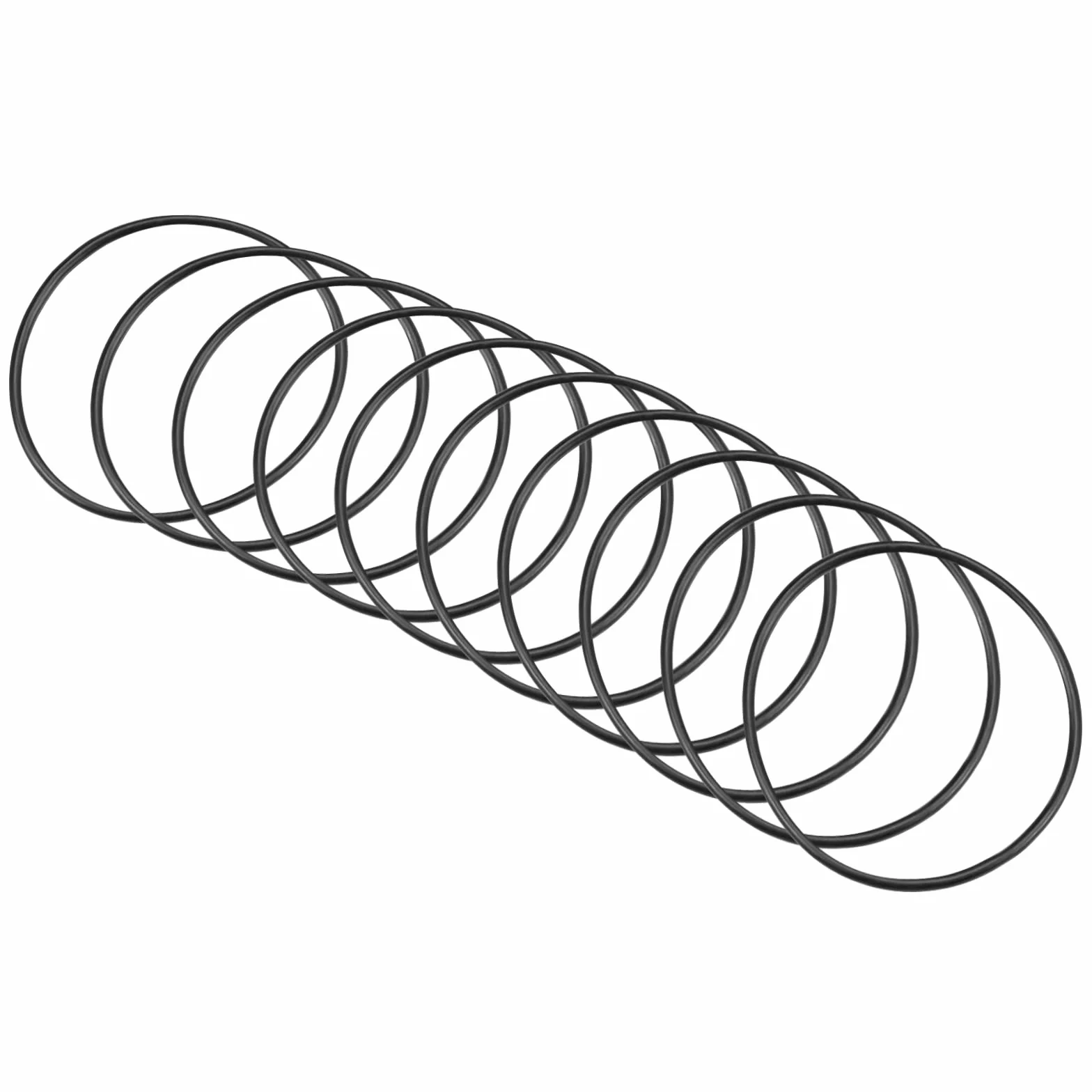 QUARKZMAN 35 mm x 32 mm x 1,5 mm nitrylowe gumowe uszczelki O-ring x 10 sztuk okrągła uszczelka uszczelka podkładka do kranu hydraulicznego naprawa uszczelnione połączenie [czarny]