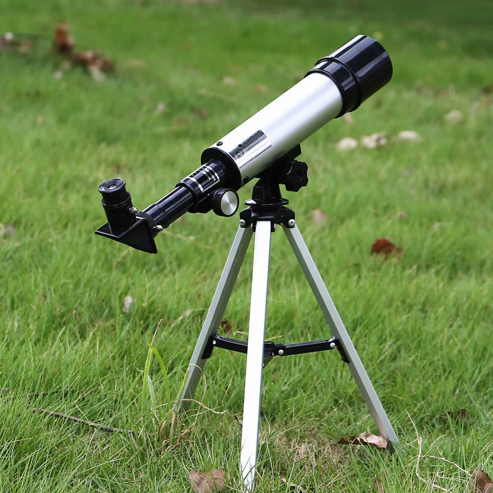 Teleskop 60x dla dzieci, monokularowy refraktor teleskopowy HD ze statywem, dla początkujących astronomii i dzieci, obserwacji gwiazd, obserwacji kosmosu i obserwacji nieba, czarny