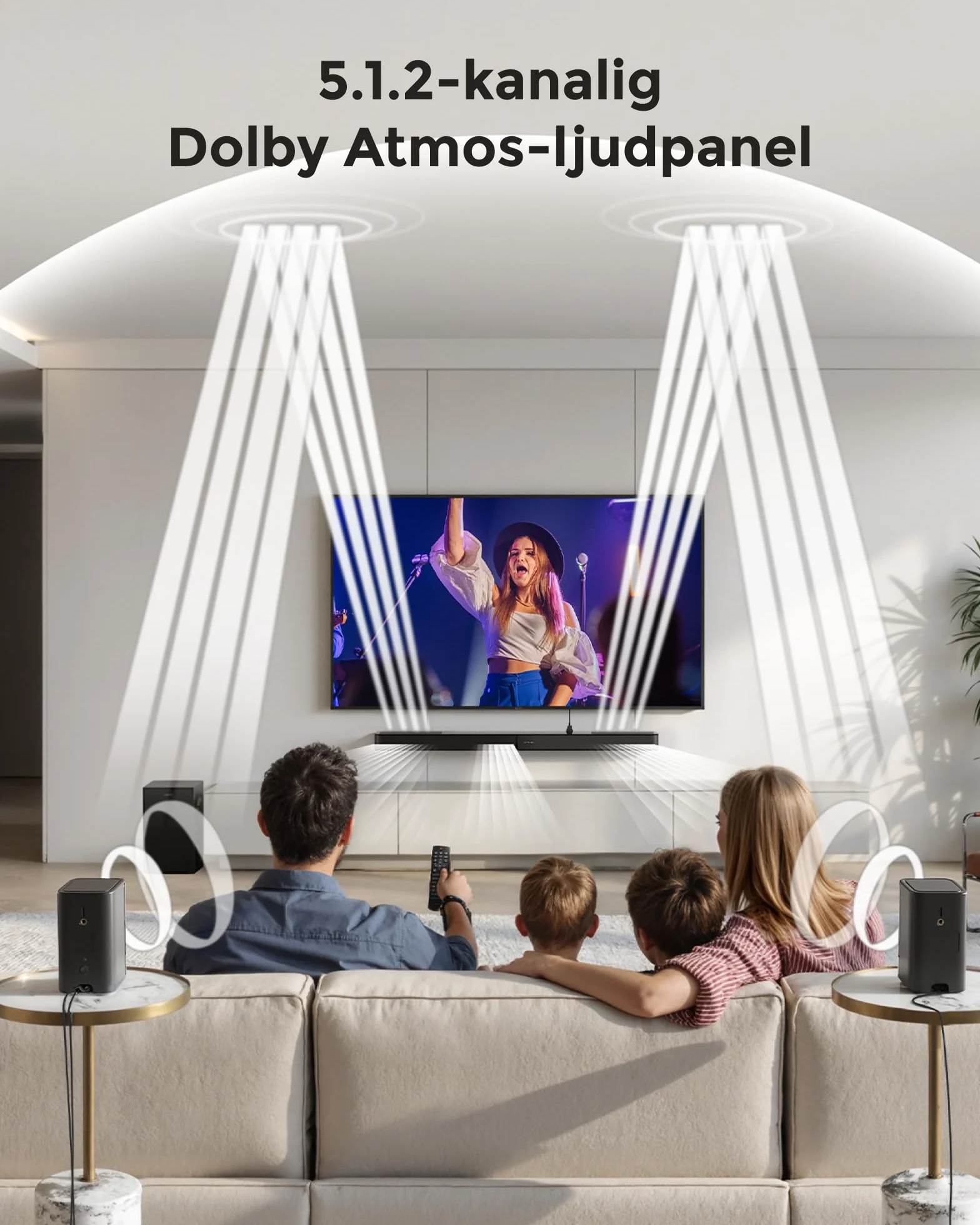 ULTIMEA Skywave F40 Boom 5.1.2ch Soundbar Dolby Atmos Bezprzewodowy subwoofer 460 W HDMI eARC BT 5.4