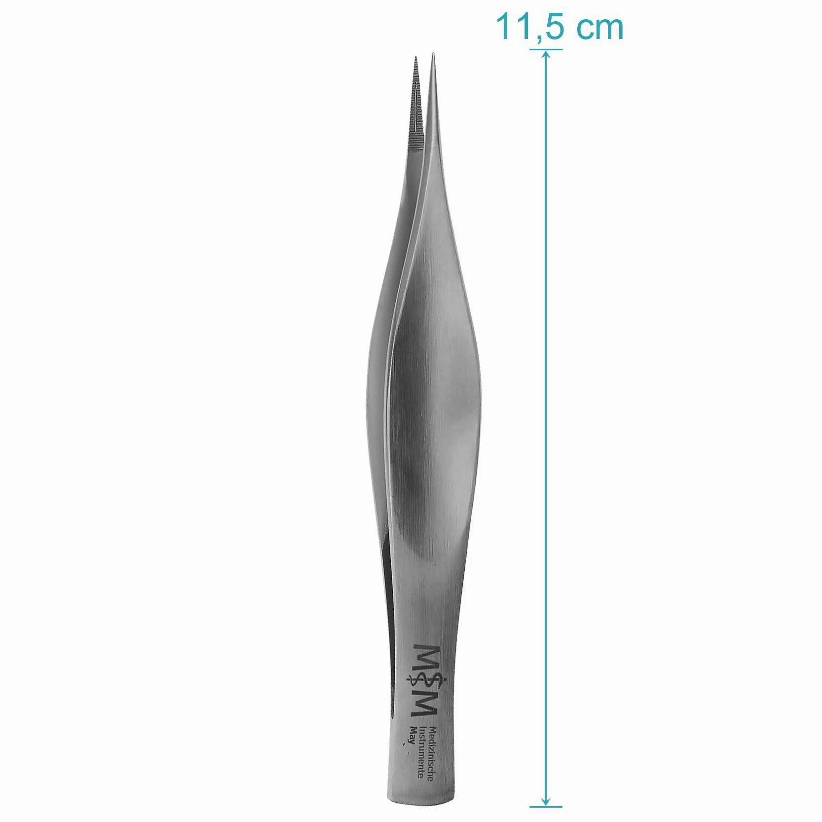 May - Zestaw 10 x pęseta techniczna - prosta i cienka końcówka - długość 11,5 cm - modelarstwo pęseta - pęseta dla elektryków - pęseta przemysłowa - stal szlachetna